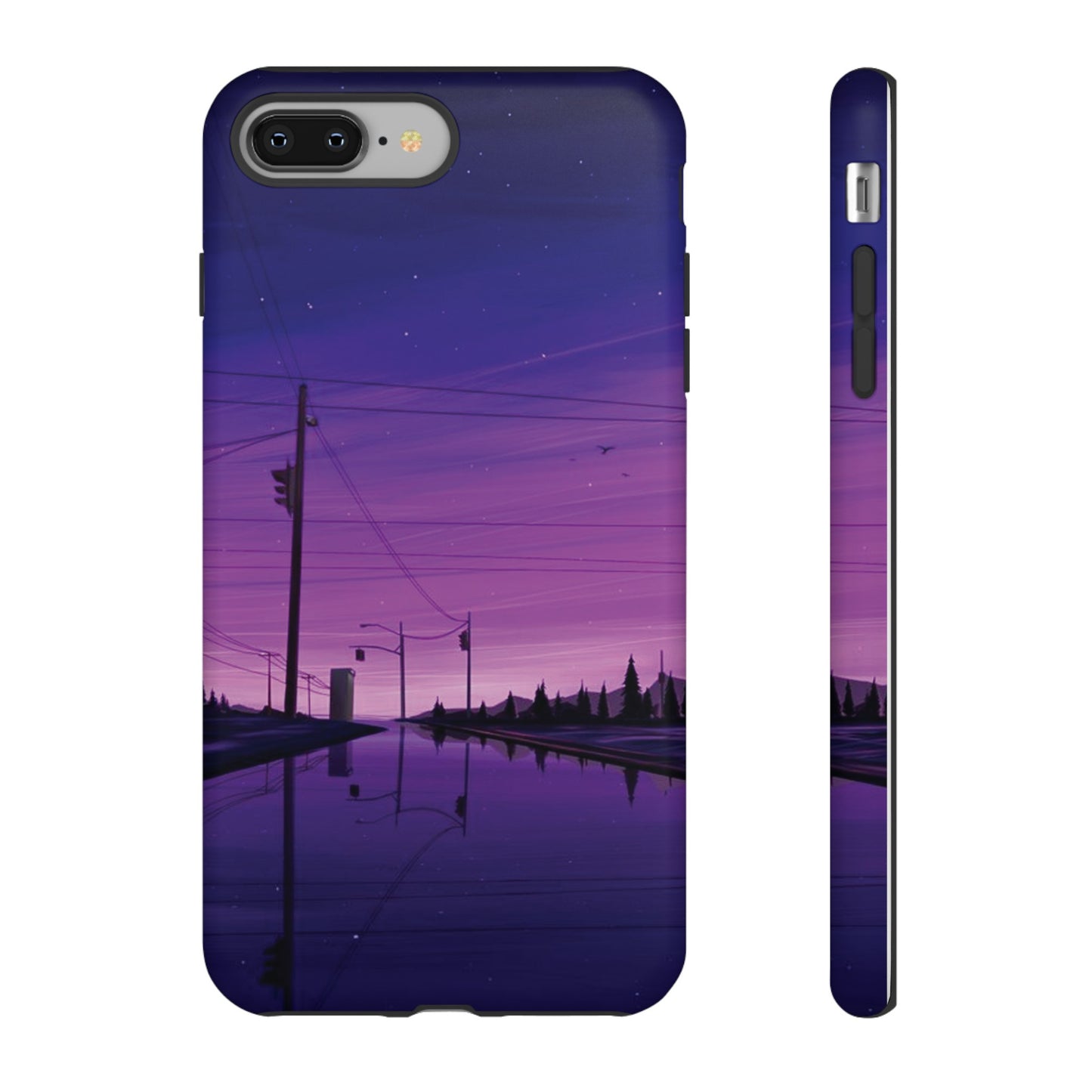 Purple Night Sky Wallpaper Phone Case | iPhone 15 Plus/ Pro, 14, 13, 12| Google Pixel 7, Pro, 5| Samsung Galaxy S23 All Major Phone Models