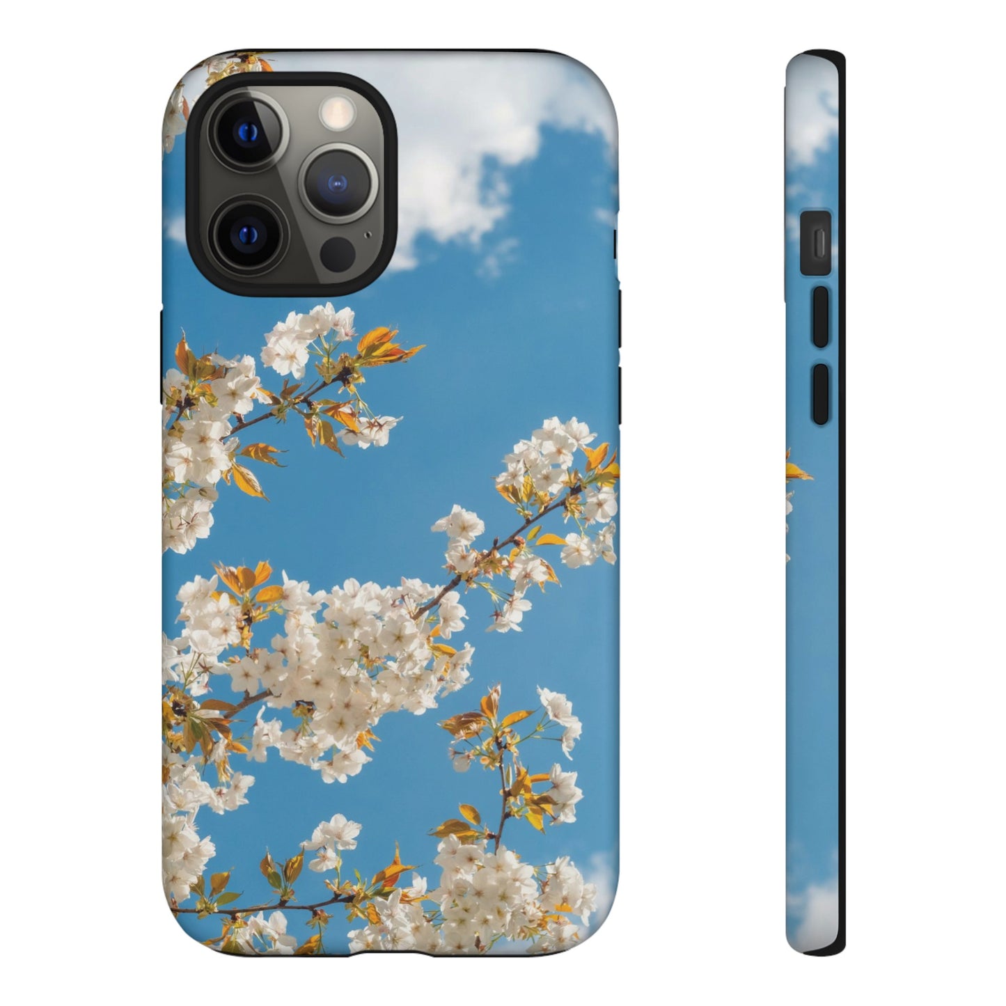 White Blossom Wallpaper Phone Case | iPhone 15 Plus/ Pro, 14, 13, 12| Google Pixel 7, Pro, 5| Samsung Galaxy S23 All Major Phone Models