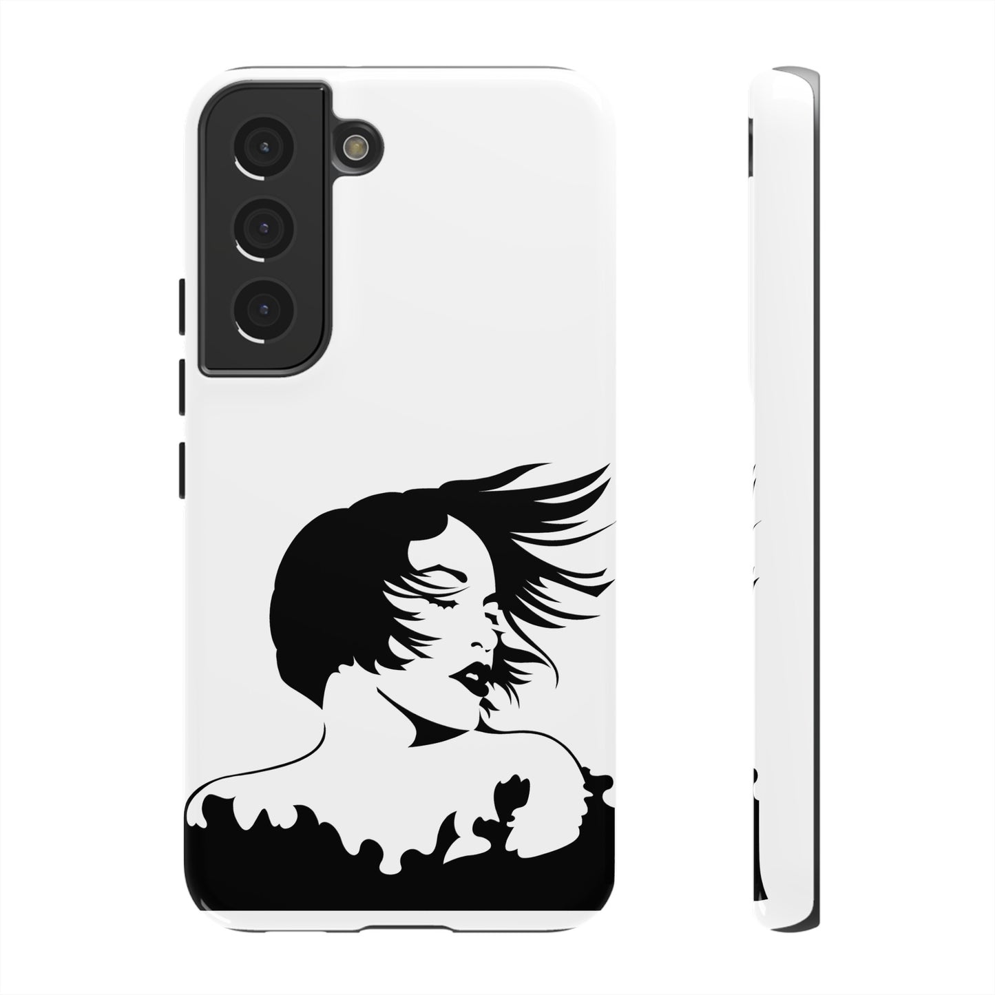 Woman In The Wind Phone Case | iPhone 15 Plus/ Pro, 14, 13, 12| Google Pixel 7, Pro, 5| Samsung Galaxy S23 All Major Phone Models