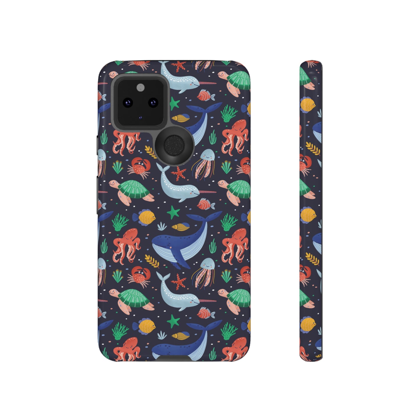 Sea Creatures Wallpaper Phone Case | iPhone 15 Plus/ Pro, 14, 13, 12| Google Pixel 7, Pro, 5| Samsung Galaxy S23 All Major Phone Models