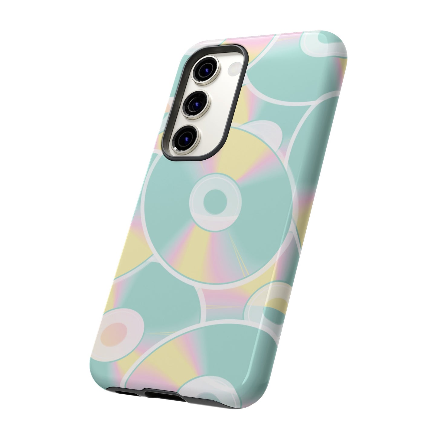 90's CD Wallpaper Phone Case | iPhone 15 Plus/ Pro, 14, 13, 12| Google Pixel 7, Pro, 5| Samsung Galaxy S23 All Major Phone Models