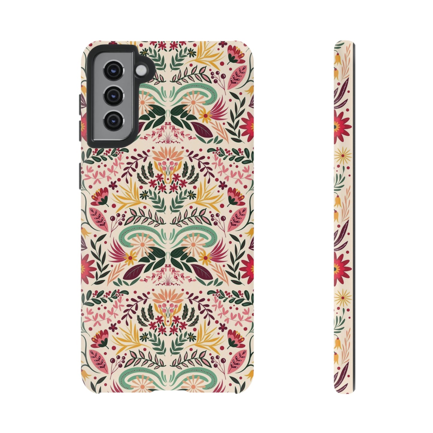 Bright Floral Wallpaper Phone Case | iPhone 15 Plus/ Pro, 14, 13, 12| Google Pixel 7, Pro, 5| Samsung Galaxy S23 All Major Phone Models