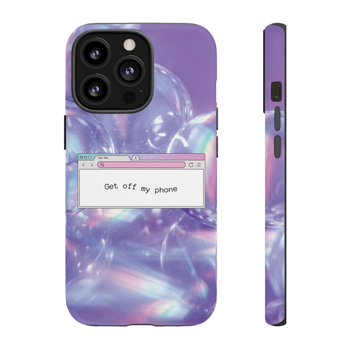 Get Off My Phone Wallpaper Phone Case | iPhone 15 Plus/ Pro, 14, 13, 12| Google Pixel 7, Pro, 5| Samsung Galaxy S23 All Major Phone Models