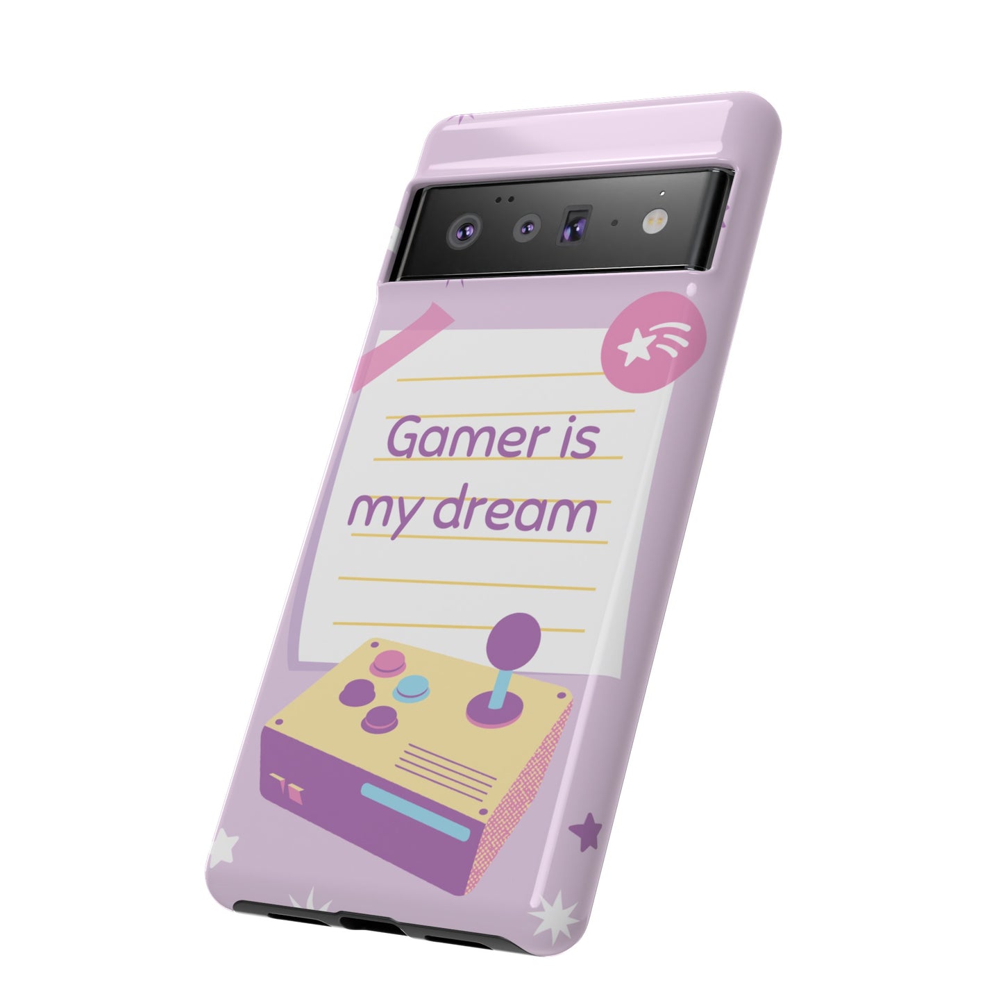 Gamer Is My Dream Job Wallpaper Phone Case | iPhone 15 Plus/ Pro, 14, 13, 12| Google Pixel 7, Pro, 5| Samsung Galaxy S23 All Major Phone Models