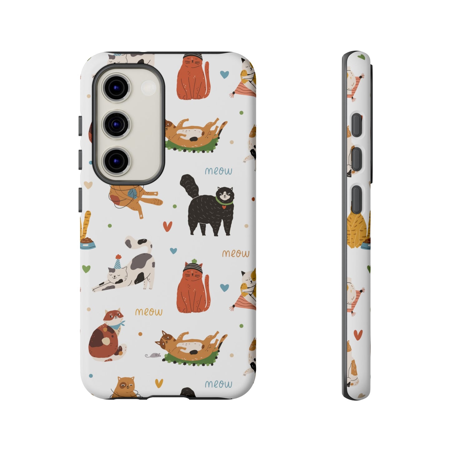 Collage of Cats Wallpaper Phone Case | iPhone 15 Plus/ Pro, 14, 13, 12| Google Pixel 7, Pro, 5| Samsung Galaxy S23 All Major Phone Models