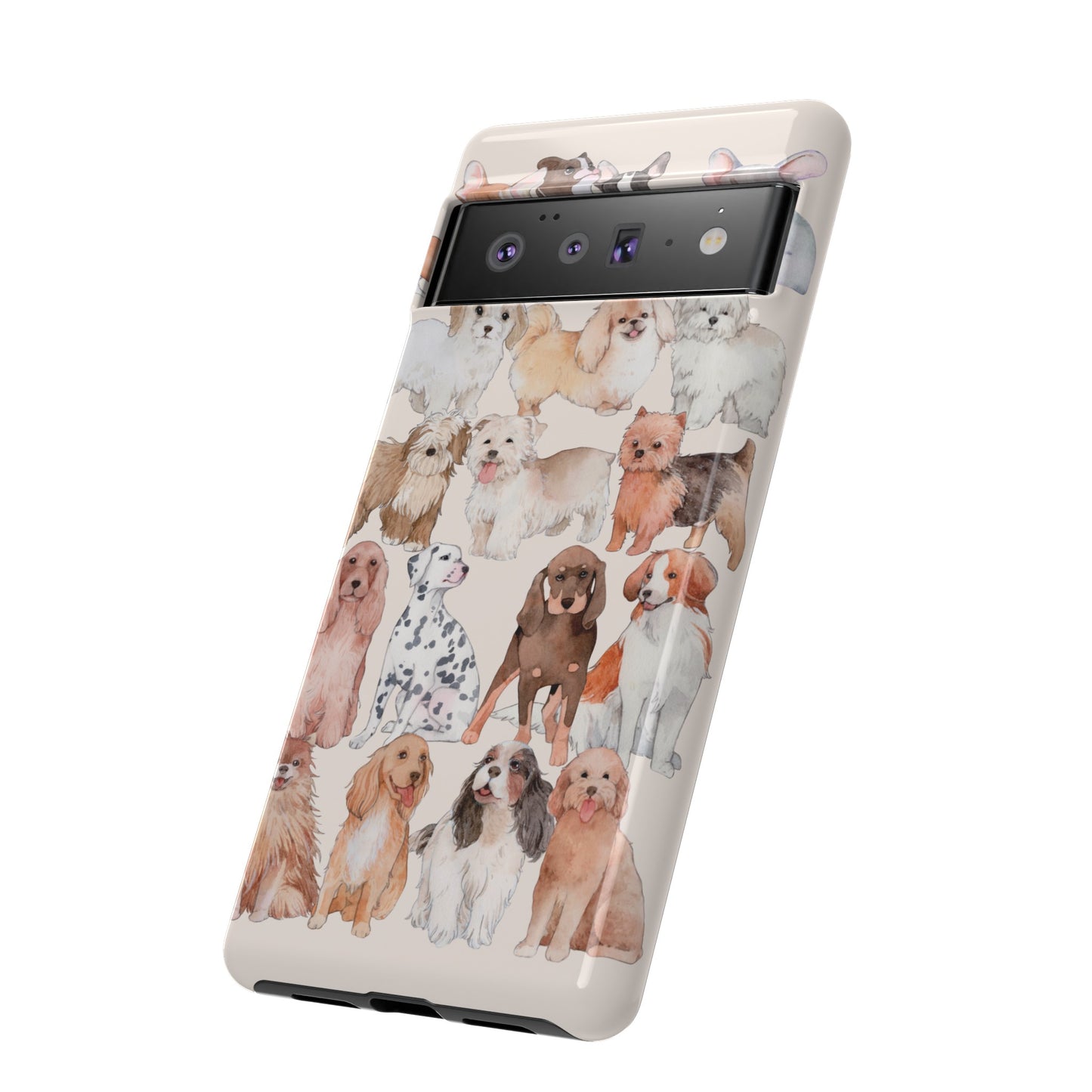 Dog Collage Wallpaper Phone Case | iPhone 15 Plus/ Pro, 14, 13, 12| Google Pixel 7, Pro, 5| Samsung Galaxy S23 All Major Phone Models