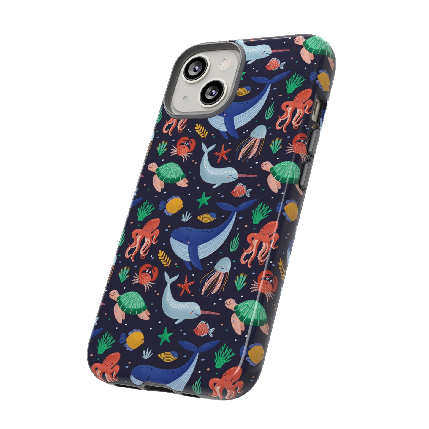 Sea Creatures Wallpaper Phone Case | iPhone 15 Plus/ Pro, 14, 13, 12| Google Pixel 7, Pro, 5| Samsung Galaxy S23 All Major Phone Models