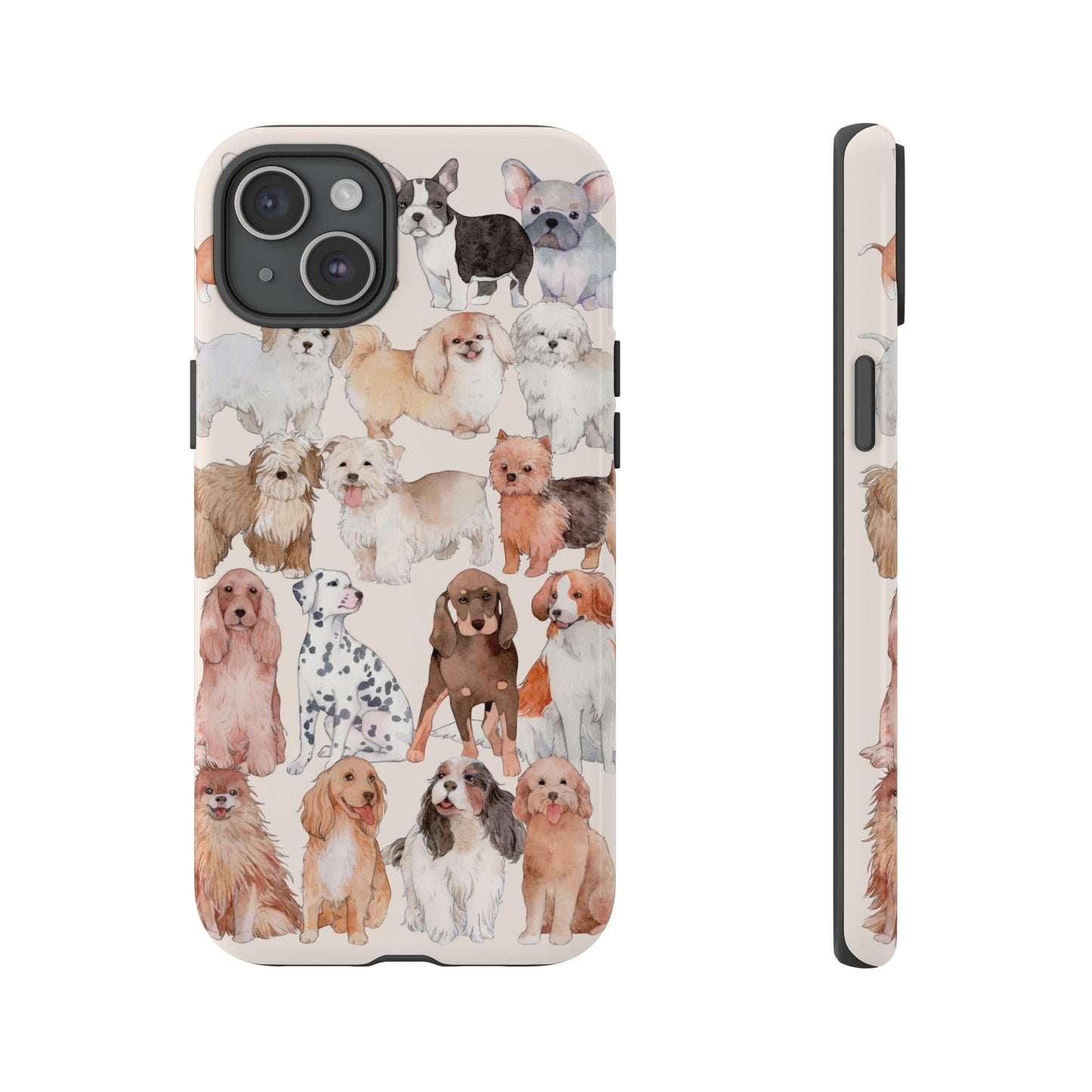 Dog Collage Wallpaper Phone Case | iPhone 15 Plus/ Pro, 14, 13, 12| Google Pixel 7, Pro, 5| Samsung Galaxy S23 All Major Phone Models