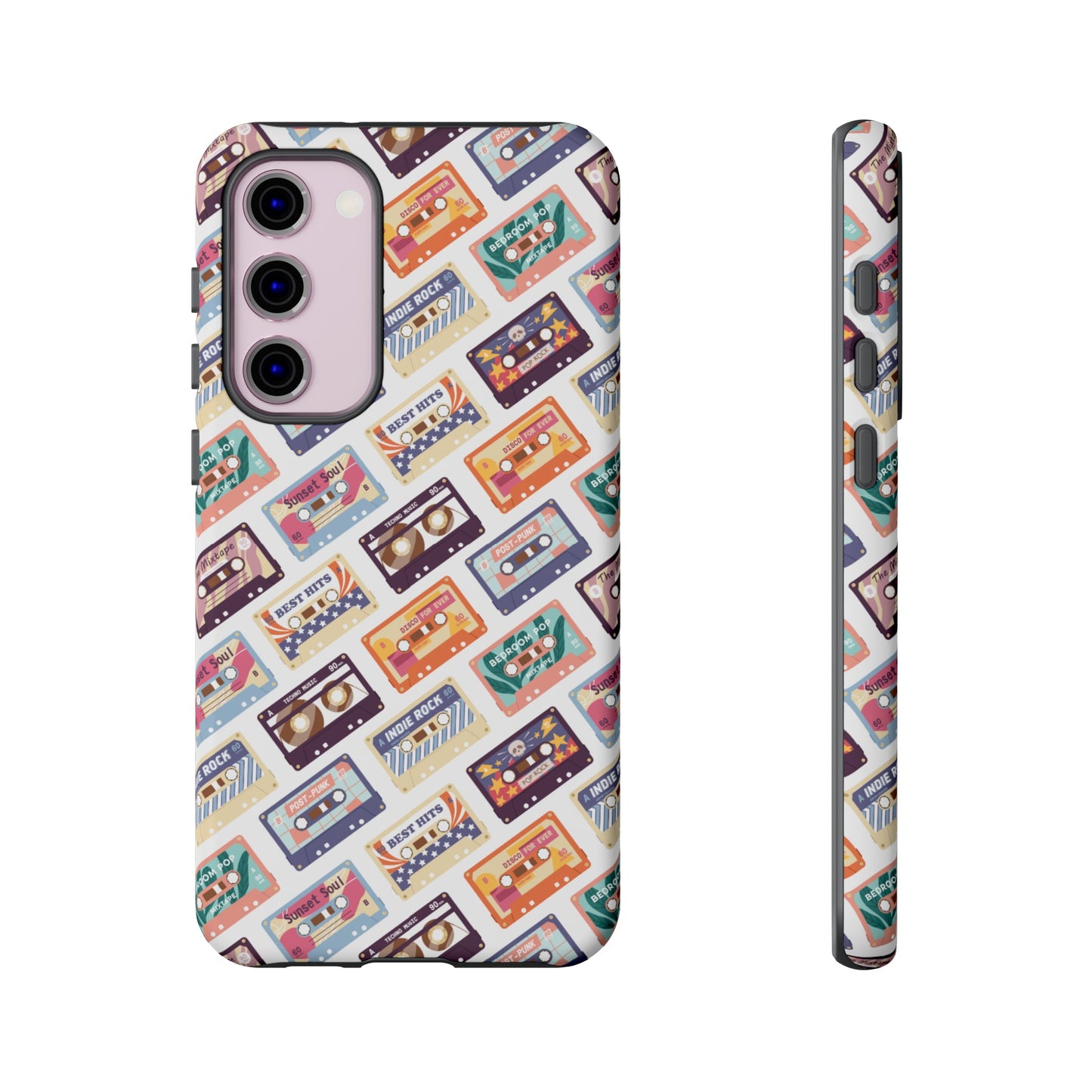 Retro Cassettes Phone Case | iPhone 15 Plus/ Pro, 14, 13, 12| Google Pixel 7, Pro, 5| Samsung Galaxy S23 All Major Phone Models