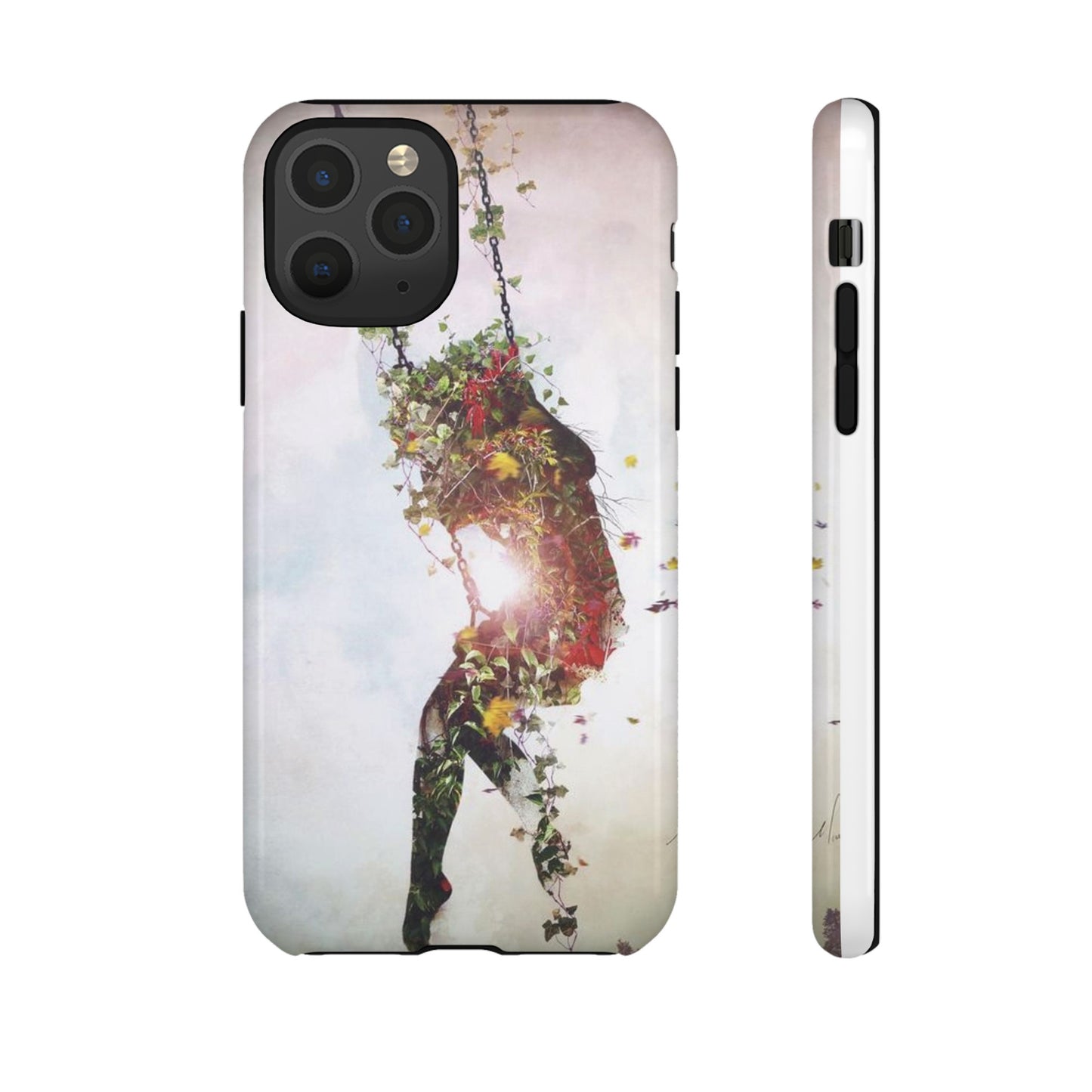 Flower Swing Girl Wallpaper Phone Case | iPhone 15 Plus/ Pro, 14, 13, 12| Google Pixel 7, Pro, 5| Samsung Galaxy S23 All Major Phone Models