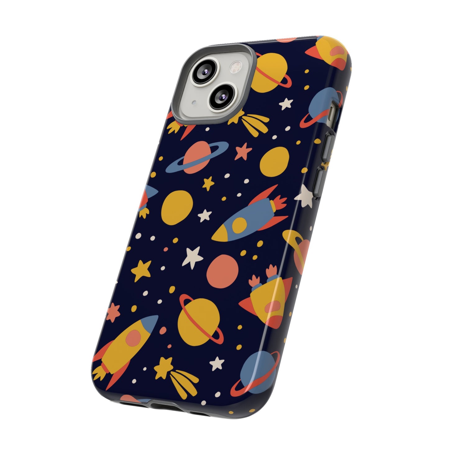 Cartoon Space Wallpaper Phone Case | iPhone 15 Plus/ Pro, 14, 13, 12| Google Pixel 7, Pro, 5| Samsung Galaxy S23 All Major Phone Models