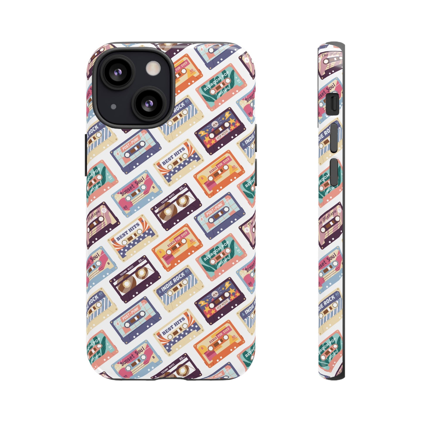 Retro Cassettes Phone Case | iPhone 15 Plus/ Pro, 14, 13, 12| Google Pixel 7, Pro, 5| Samsung Galaxy S23 All Major Phone Models