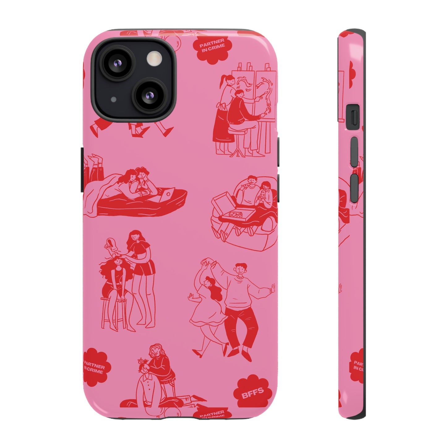 Pink Valentine's Day Wallpaper Phone Case | iPhone 15 Plus/ Pro, 14, 13, 12| Google Pixel 7, Pro, 5| Samsung Galaxy S23 All Major Phone Models