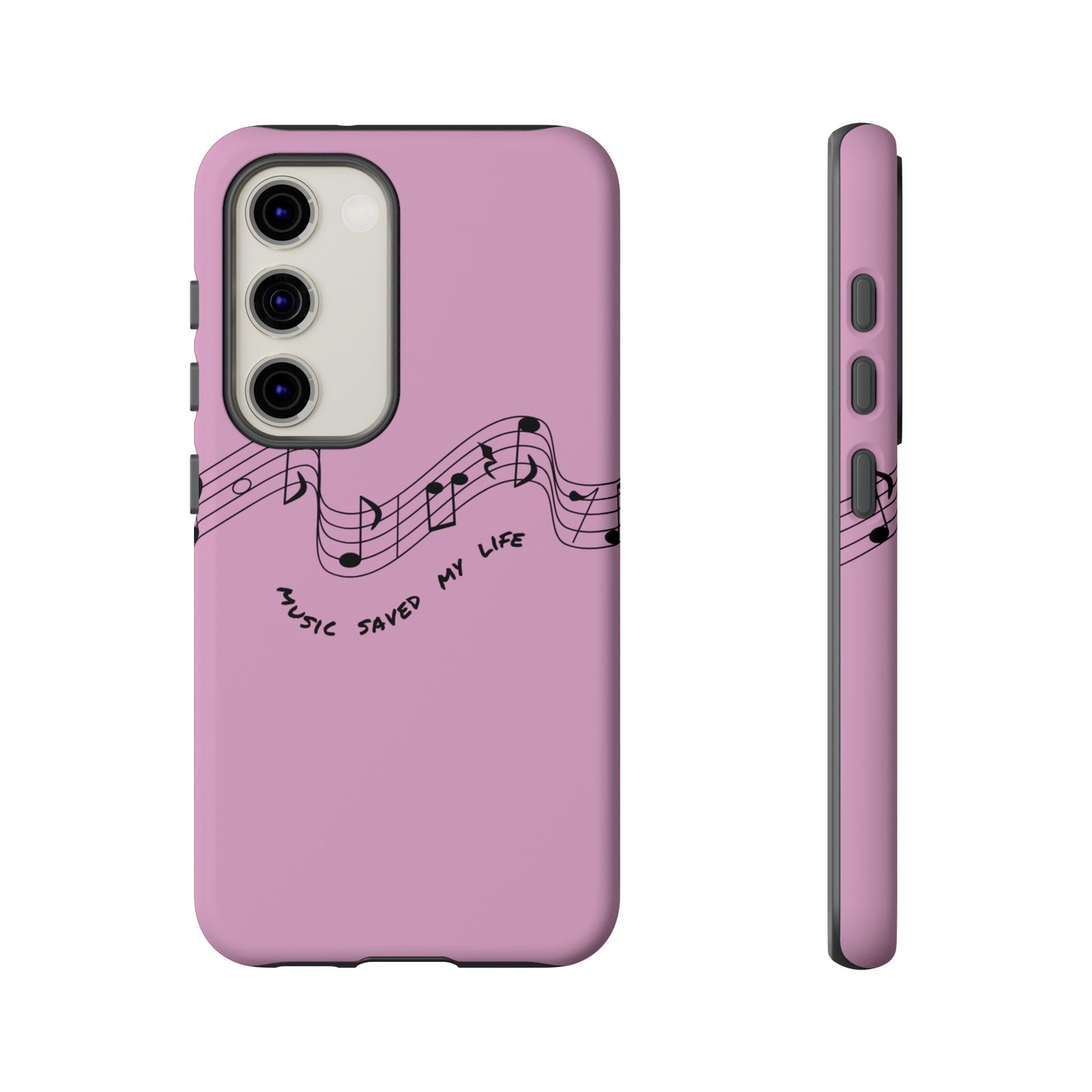 Music Saved My Life Wallpaper Phone Case | iPhone 15 Plus/ Pro, 14, 13, 12| Google Pixel 7, Pro, 5| Samsung Galaxy S23 All Major Phone Models