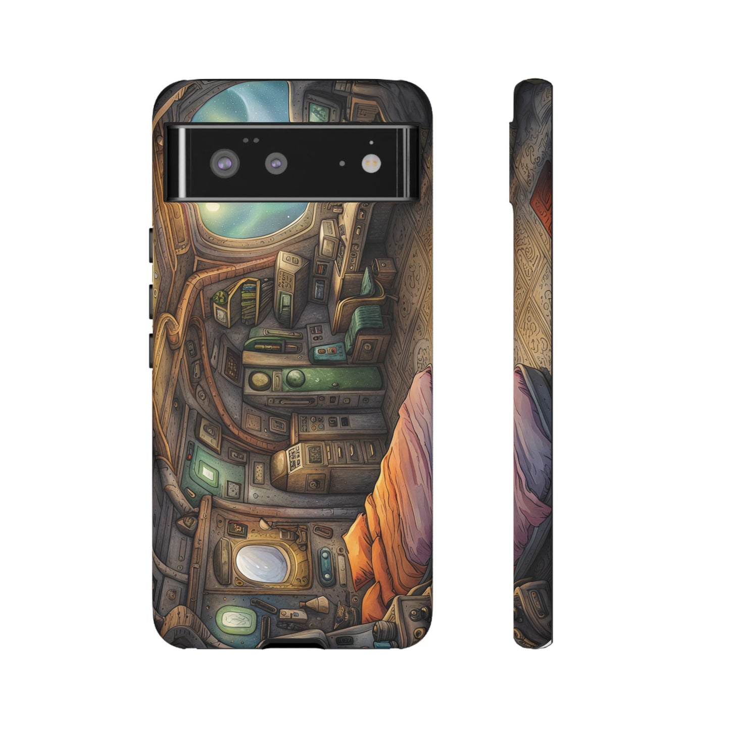 Cosy Spaceship Wallpaper Phone Case | iPhone 15 Plus/ Pro, 14, 13, 12| Google Pixel 7, Pro, 5| Samsung Galaxy S23 All Major Phone Models