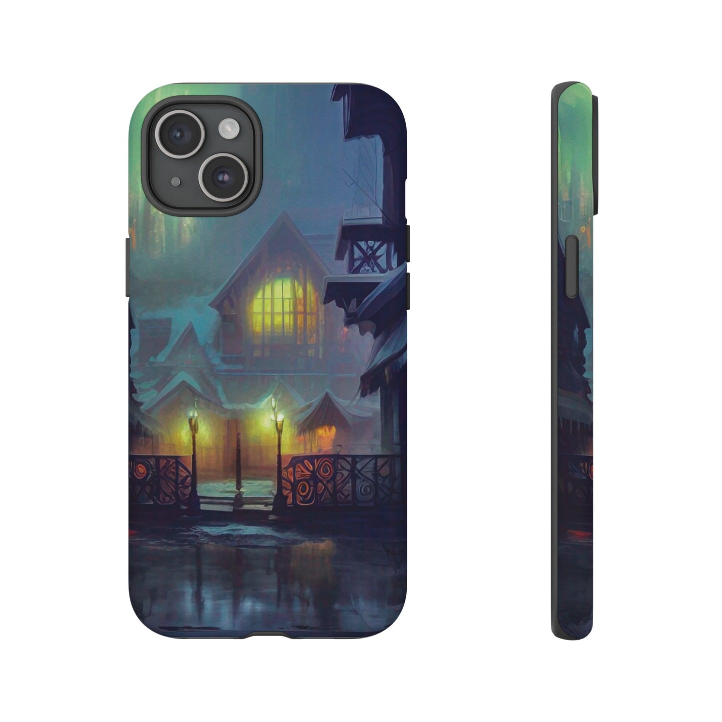 Cottage at Night Wallpaper Phone Case | iPhone 15 Plus/ Pro, 14, 13, 12| Google Pixel 7, Pro, 5| Samsung Galaxy S23 All Major Phone Models