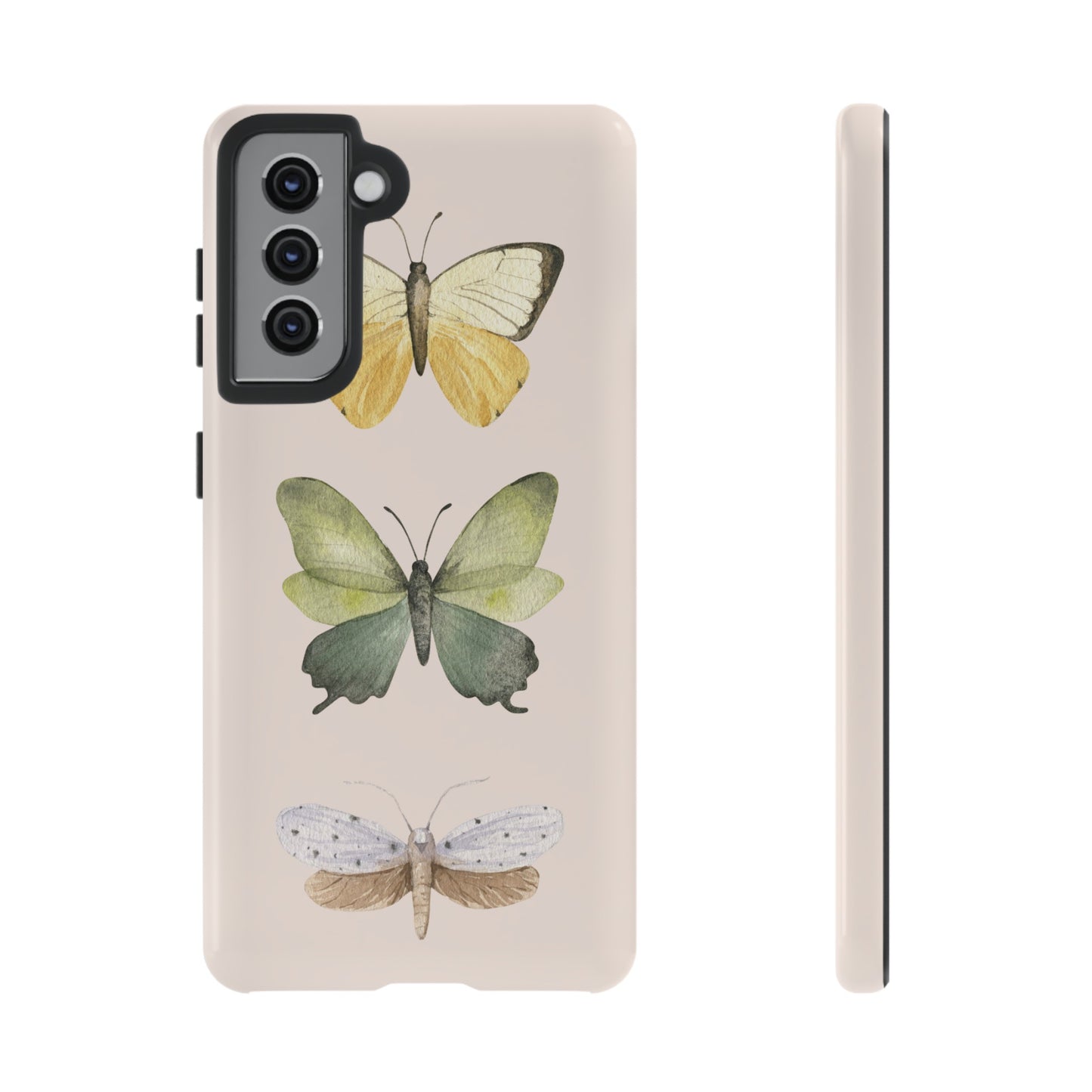 Three Butterflies Wallpaper Phone Case | iPhone 15 Plus/ Pro, 14, 13, 12| Google Pixel 7, Pro, 5| Samsung Galaxy S23 All Major Phone Models