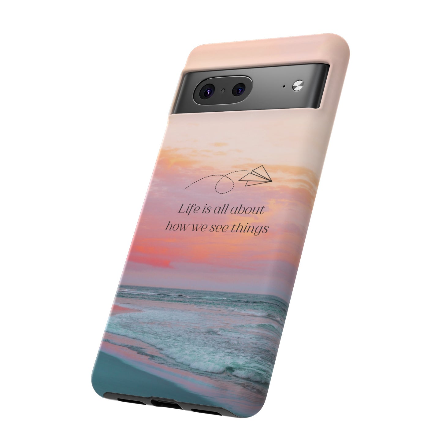 Thoughts at Sunset Phone Case | iPhone 15 Plus/ Pro, 14, 13, 12| Google Pixel 7, Pro, 5| Samsung Galaxy S23 All Major Phone Models