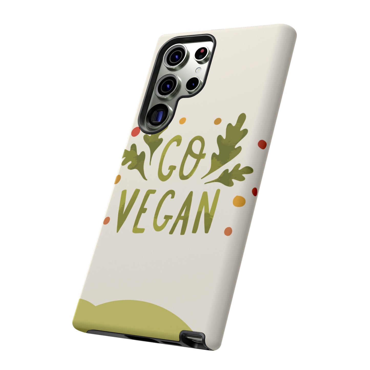 Go Vegan Wallpaper Phone Case | iPhone 15 Plus/ Pro, 14, 13, 12| Google Pixel 7, Pro, 5| Samsung Galaxy S23 All Major Phone Models