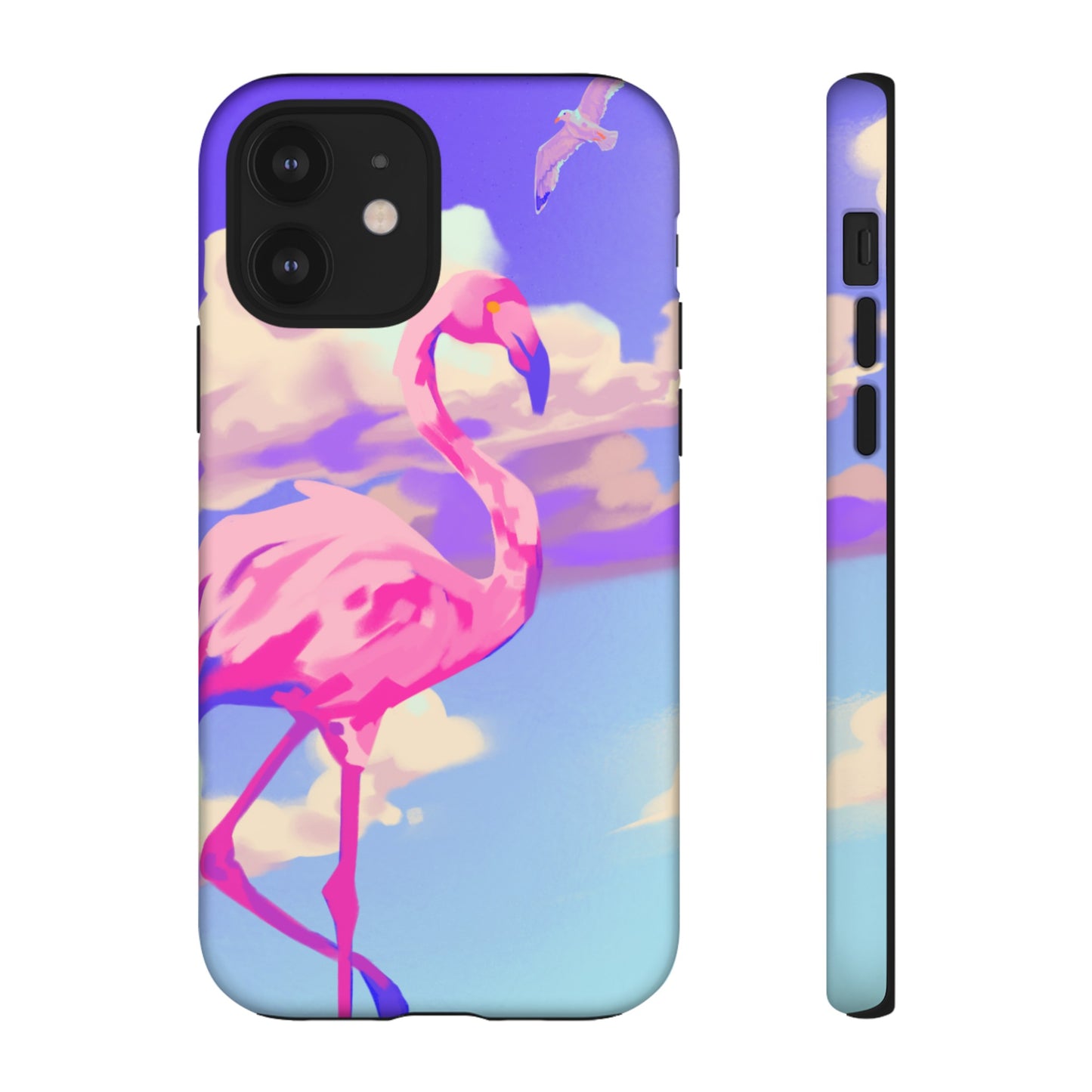 Flamingo In The Clouds Phone Case | iPhone 15 Plus/ Pro, 14, 13, 12| Google Pixel 7, Pro, 5| Samsung Galaxy S23 All Major Phone Models