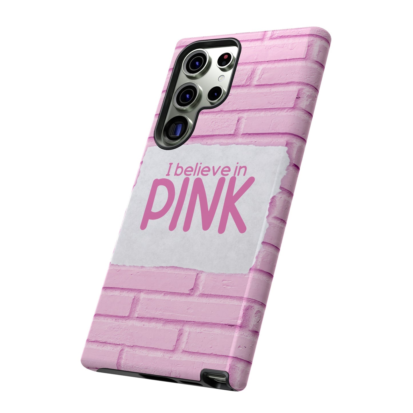 I Believe In Pink Wallpaper Phone Case | iPhone 15 Plus/ Pro, 14, 13, 12| Google Pixel 7, Pro, 5| Samsung Galaxy S23 All Major Phone Models