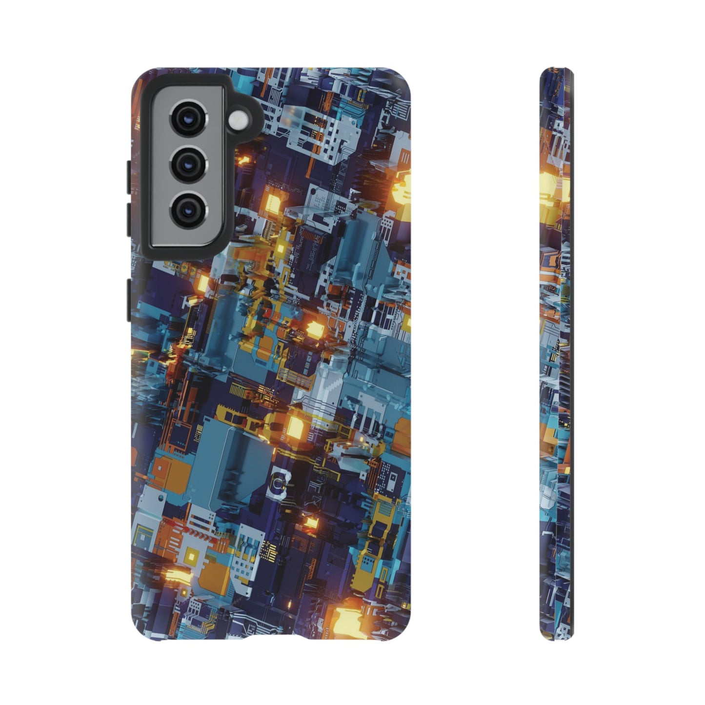 Computer Circuit Board Wallpaper Phone Case | iPhone 15 Plus/ Pro, 14, 13, 12| Google Pixel 7, Pro, 5| Samsung Galaxy S23 All Major Phone Models