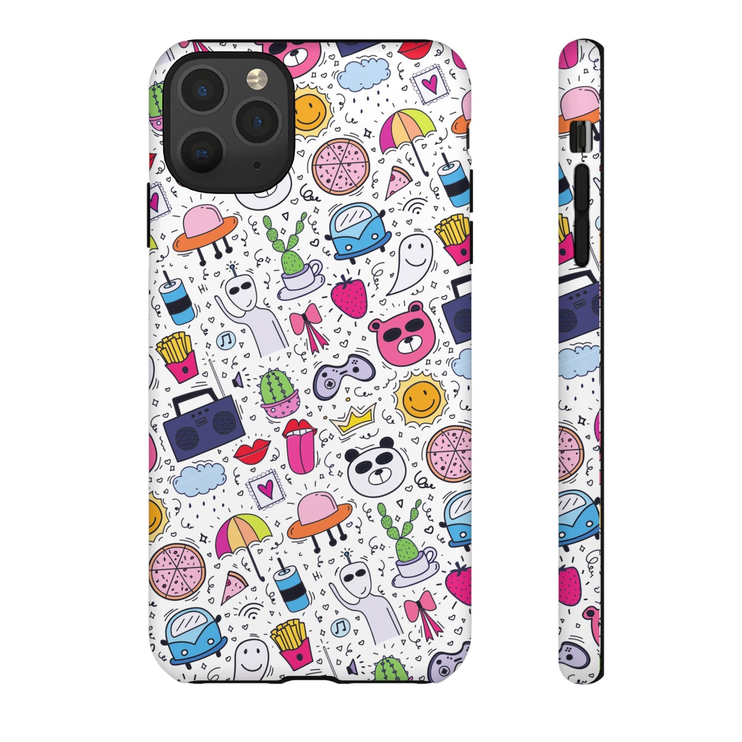 Cartoon Collage Phone Case | iPhone 15 Plus/ Pro, 14, 13, 12| Google Pixel 7, Pro, 5| Samsung Galaxy S23 All Major Phone Models