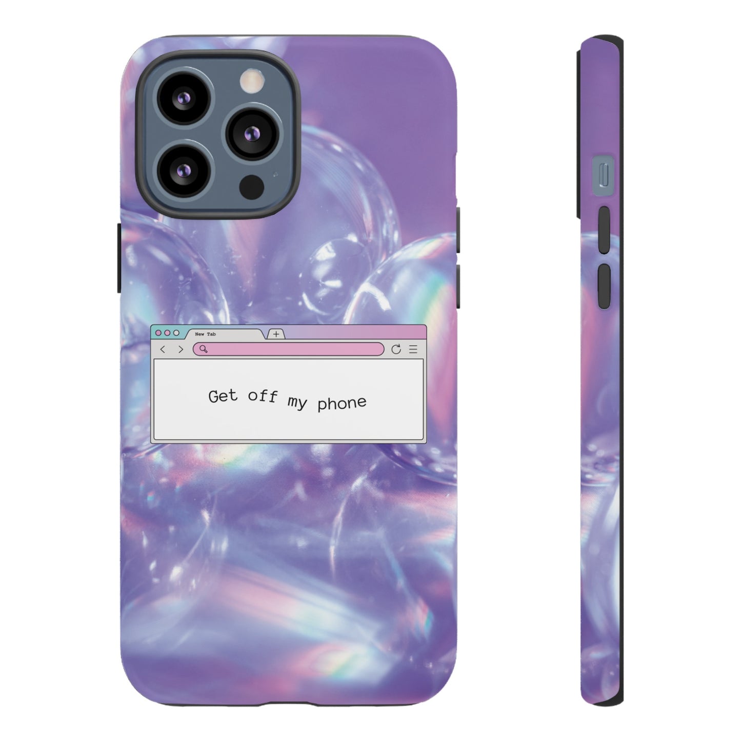 Get Off My Phone Wallpaper Phone Case | iPhone 15 Plus/ Pro, 14, 13, 12| Google Pixel 7, Pro, 5| Samsung Galaxy S23 All Major Phone Models