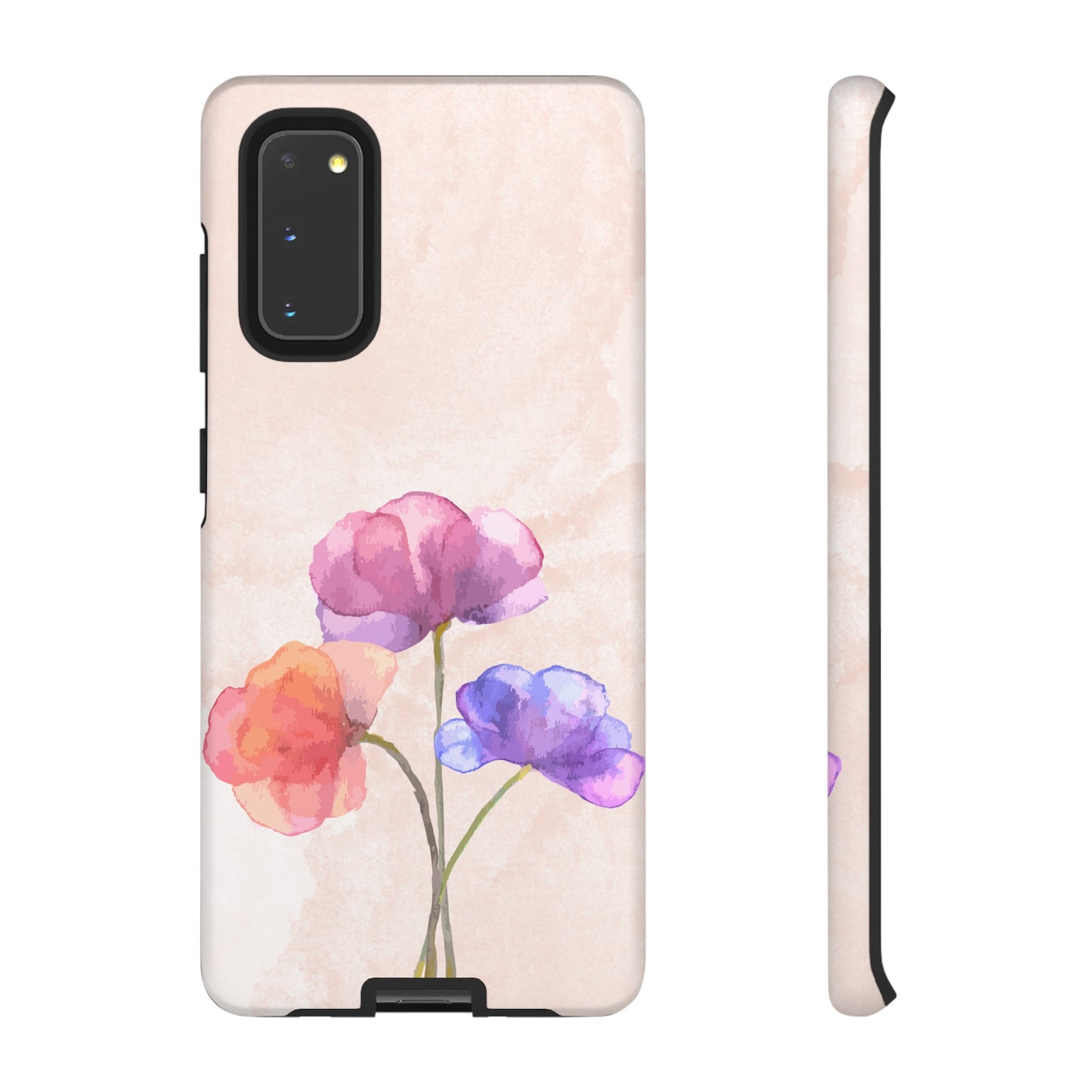 Three Flowers Wallpaper Phone Case | iPhone 15 Plus/ Pro, 14, 13, 12| Google Pixel 7, Pro, 5| Samsung Galaxy S23 All Major Phone Models