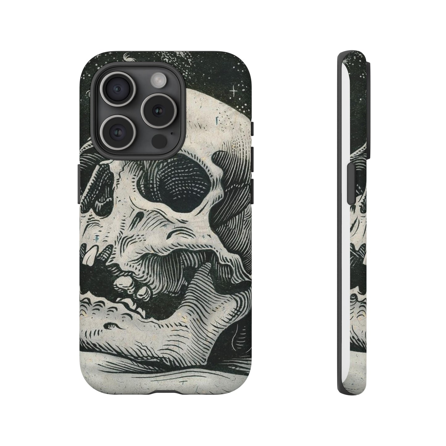 Skull Wallpaper Phone Case | iPhone 15 Plus/ Pro, 14, 13, 12| Google Pixel 7, Pro, 5| Samsung Galaxy S23 All Major Phone Models