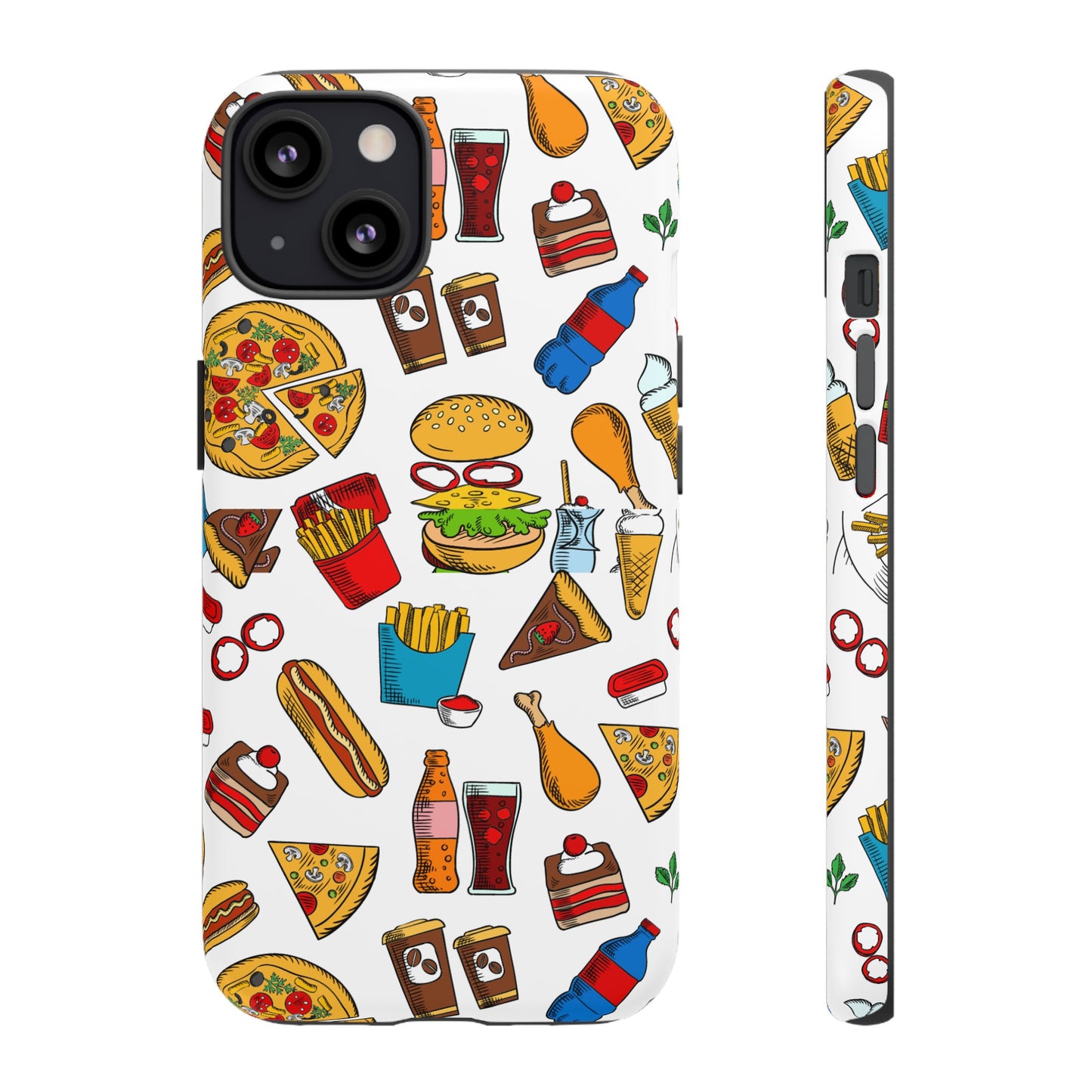 Fast Food Wallpaper Phone Case | iPhone 15 Plus/ Pro, 14, 13, 12| Google Pixel 7, Pro, 5| Samsung Galaxy S23 All Major Phone Models