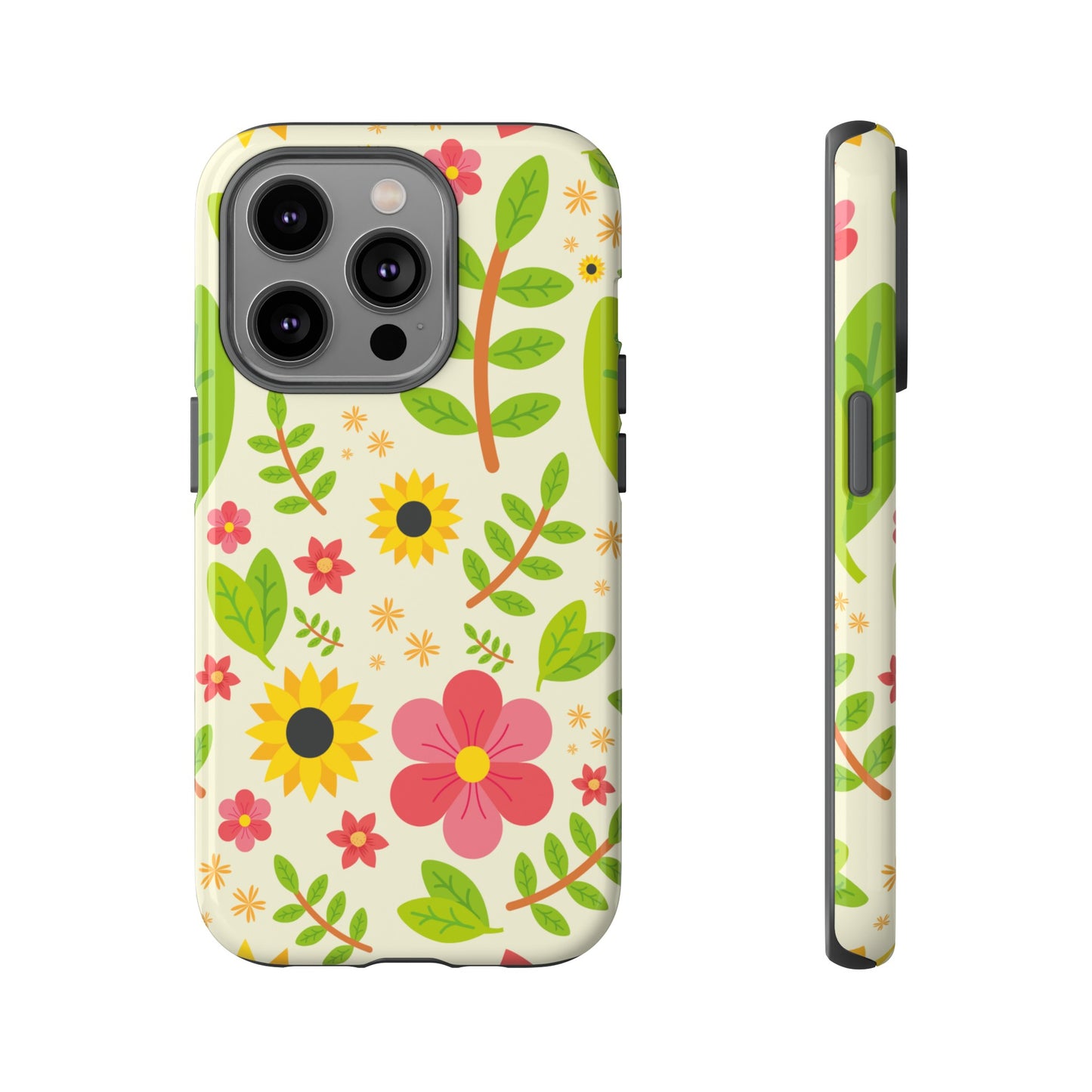 Botanical Flowers Phone Case | iPhone 15 Plus/ Pro, 14, 13, 12| Google Pixel 7, Pro, 5| Samsung Galaxy S23 All Major Phone Models