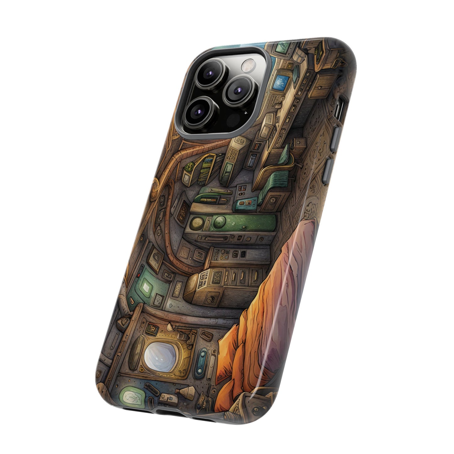 Cosy Spaceship Wallpaper Phone Case | iPhone 15 Plus/ Pro, 14, 13, 12| Google Pixel 7, Pro, 5| Samsung Galaxy S23 All Major Phone Models