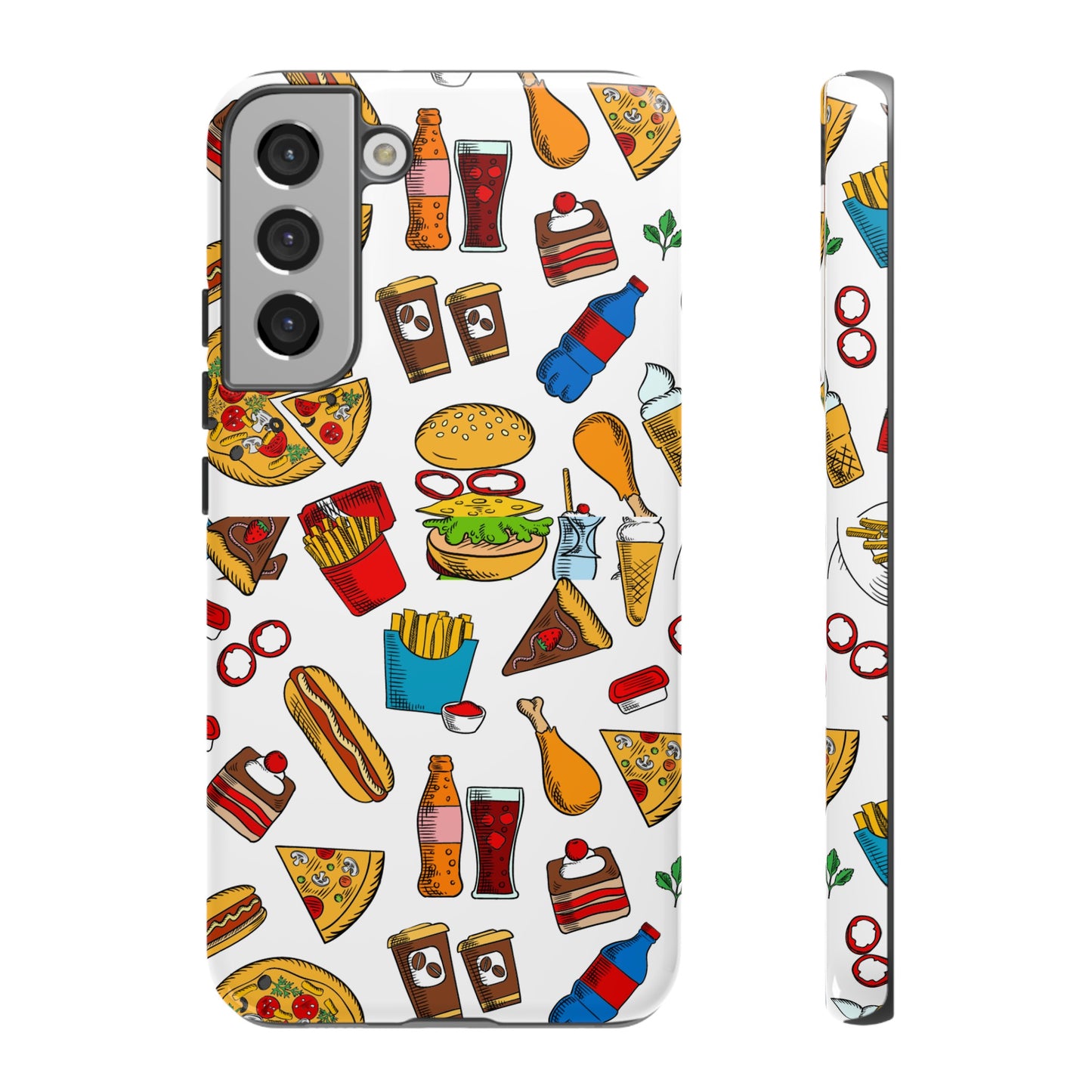 Fast Food Wallpaper Phone Case | iPhone 15 Plus/ Pro, 14, 13, 12| Google Pixel 7, Pro, 5| Samsung Galaxy S23 All Major Phone Models