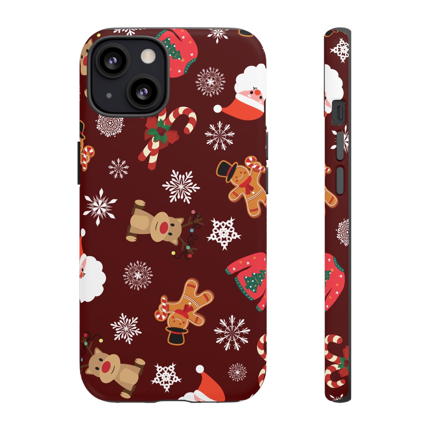 Festive Christmas Wallpaper Phone Case | iPhone 15 Plus/ Pro, 14, 13, 12| Google Pixel 7, Pro, 5| Samsung Galaxy S23 All Major Phone Models