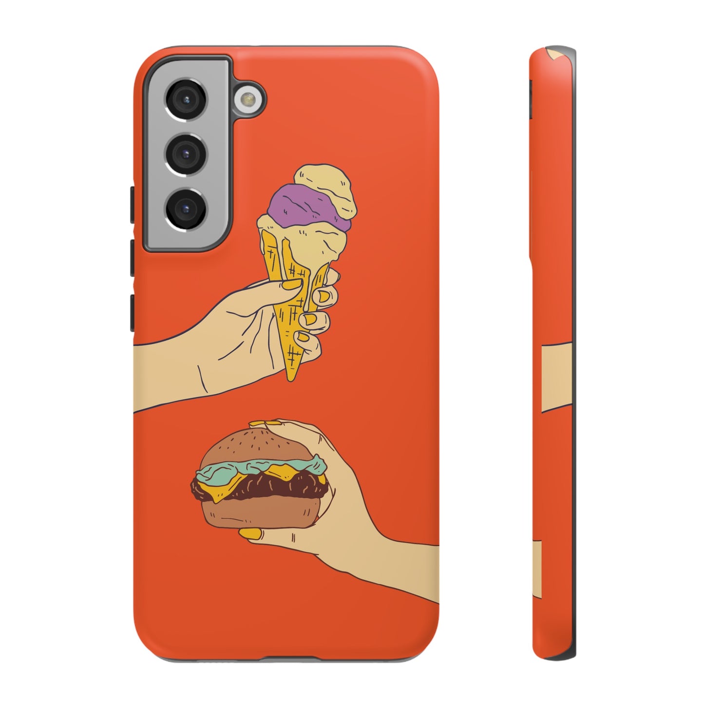 IceCream Or Hamburger? Phone Case | iPhone 15 Plus/ Pro, 14, 13, 12| Google Pixel 7, Pro, 5| Samsung Galaxy S23 All Major Phone Models