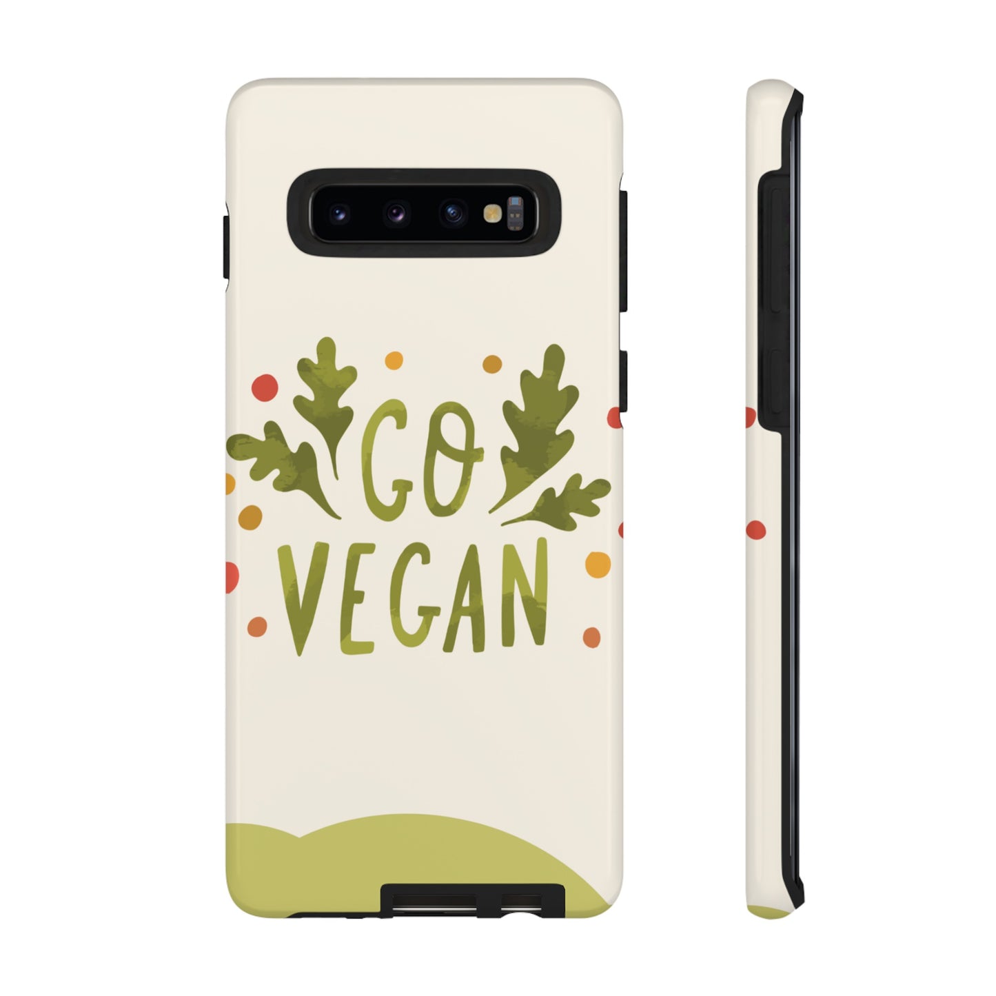 Go Vegan Wallpaper Phone Case | iPhone 15 Plus/ Pro, 14, 13, 12| Google Pixel 7, Pro, 5| Samsung Galaxy S23 All Major Phone Models