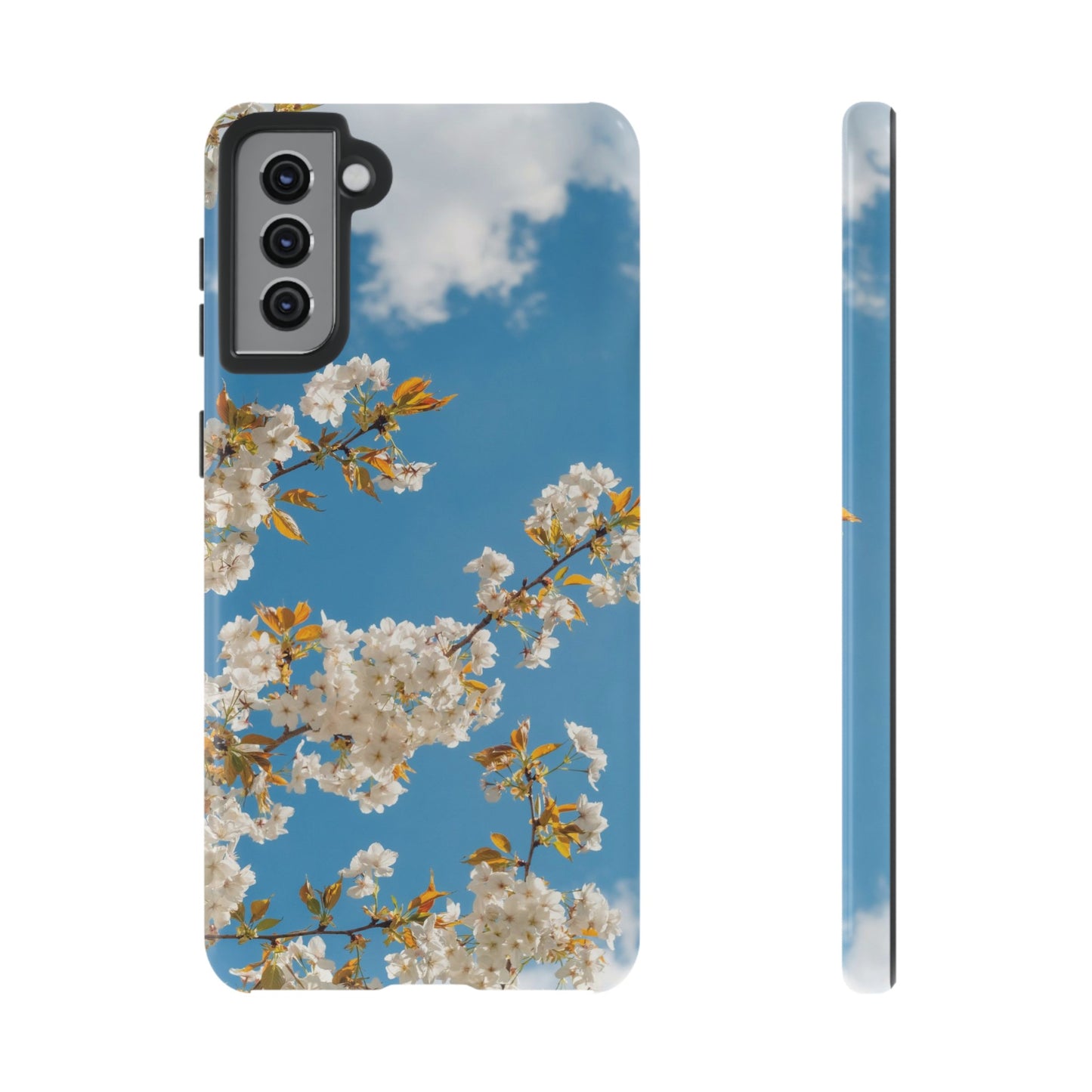 White Blossom Wallpaper Phone Case | iPhone 15 Plus/ Pro, 14, 13, 12| Google Pixel 7, Pro, 5| Samsung Galaxy S23 All Major Phone Models