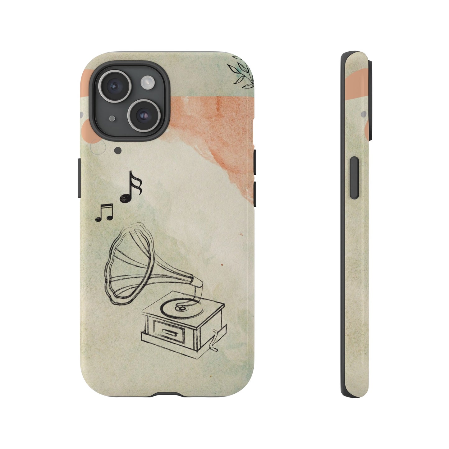 Record Player Wallpaper Phone Case | iPhone 15 Plus/ Pro, 14, 13, 12| Google Pixel 7, Pro, 5| Samsung Galaxy S23 All Major Phone Models