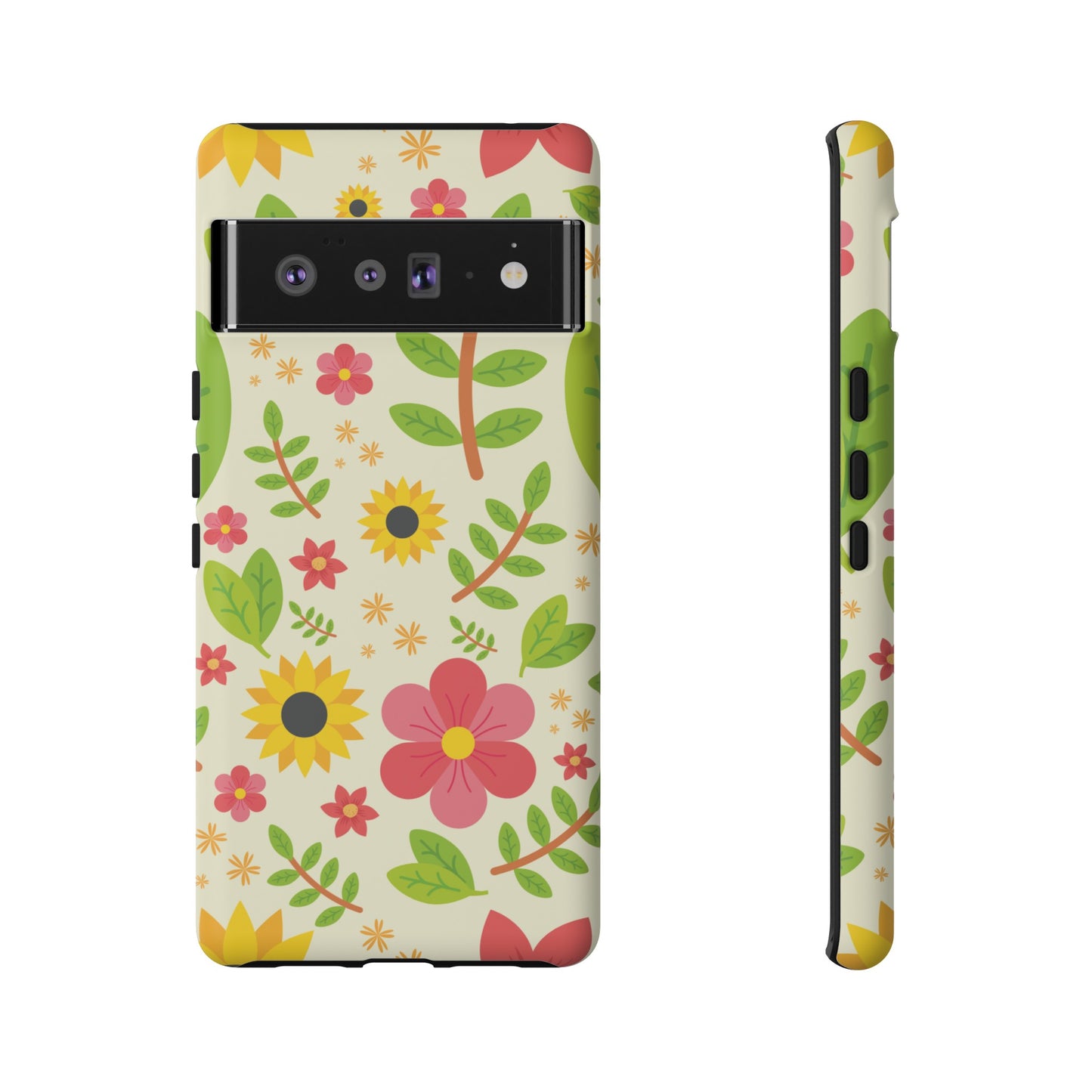 Botanical Flowers Phone Case | iPhone 15 Plus/ Pro, 14, 13, 12| Google Pixel 7, Pro, 5| Samsung Galaxy S23 All Major Phone Models