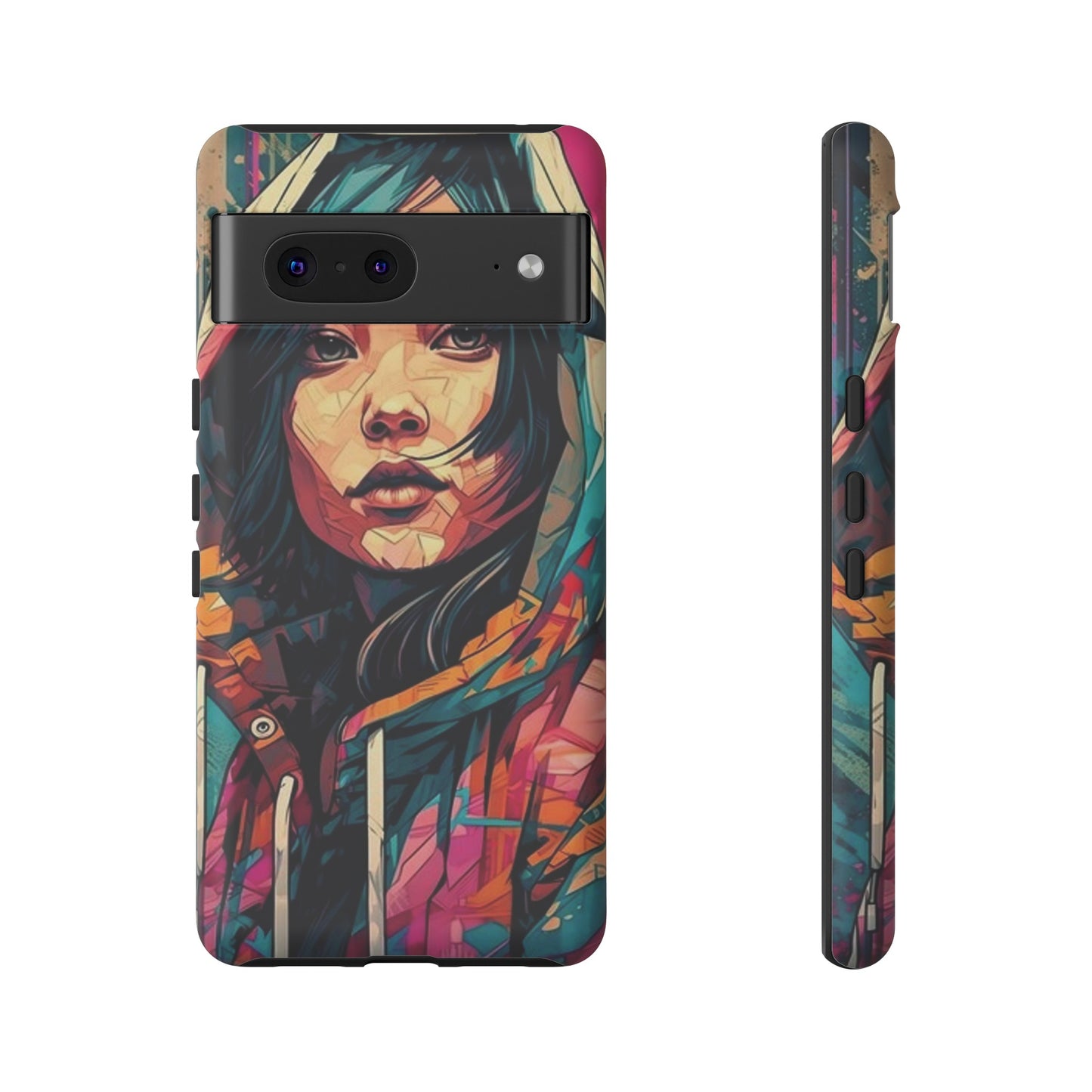 Girl Painting Wallpaper Phone Case | iPhone 15 Plus/ Pro, 14, 13, 12| Google Pixel 7, Pro, 5| Samsung Galaxy S23 All Major Phone Models