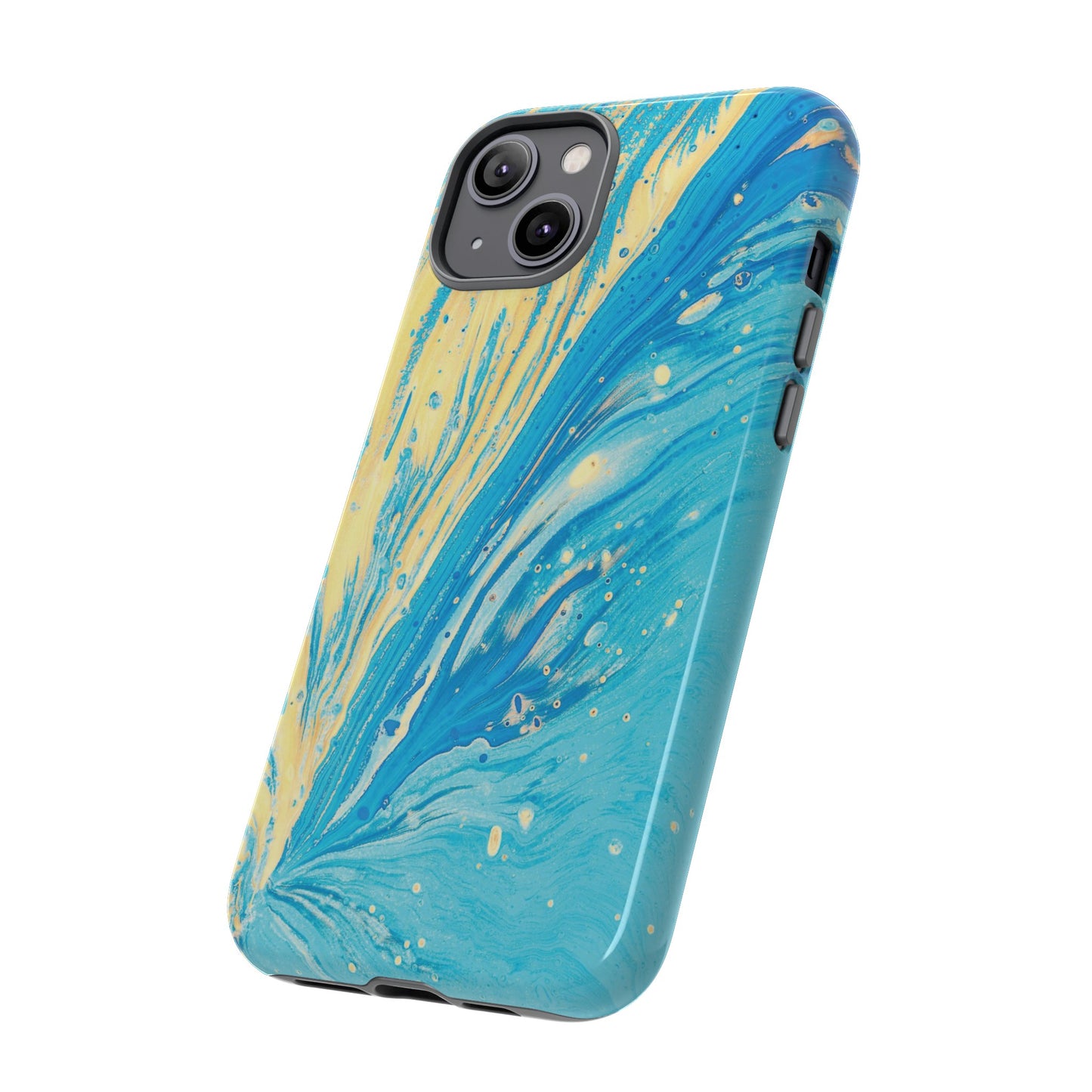 Fan of Yellow & Blue Paint Phone Case | iPhone 15 Plus/ Pro, 14, 13, 12| Google Pixel 7, Pro, 5| Samsung Galaxy S23 All Major Phone Models