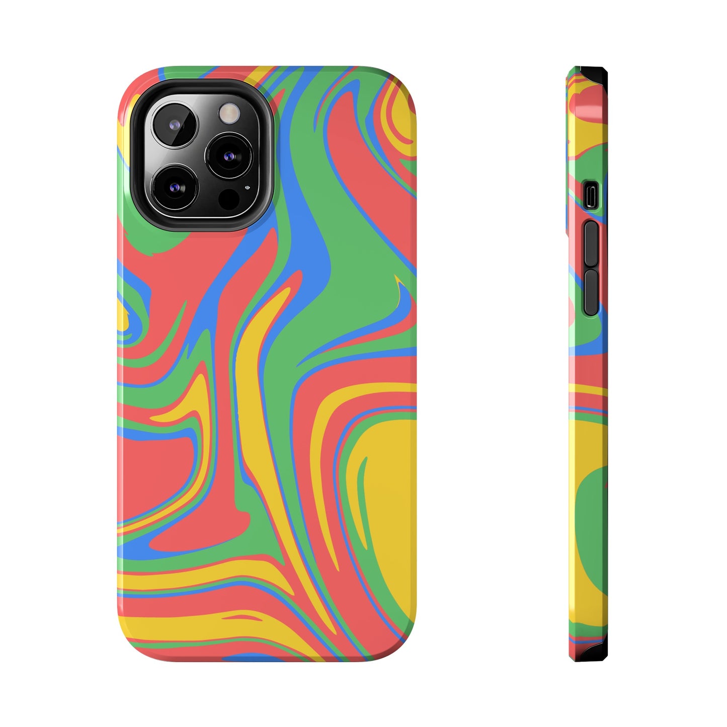 Colourful Marble Phone Case | iPhone 15 Plus/ Pro, 14, 13, 12|