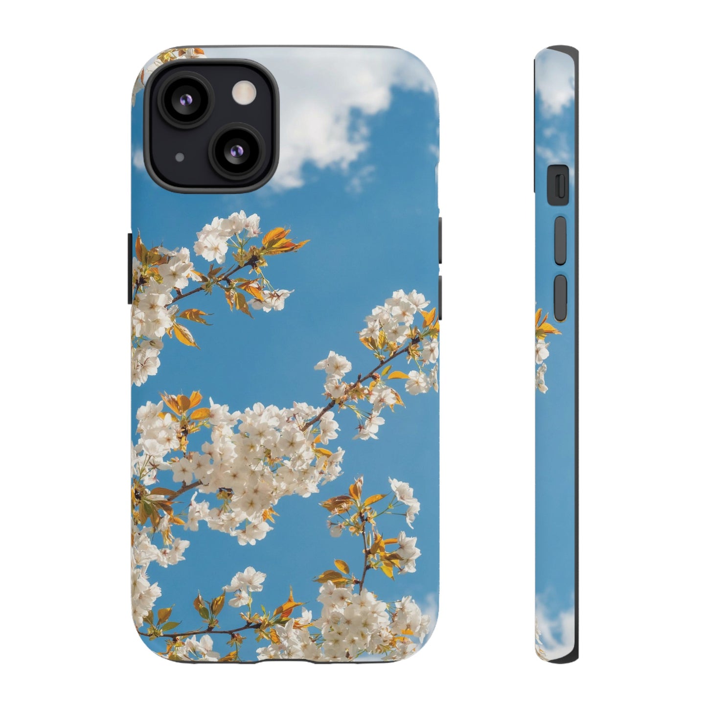 White Blossom Wallpaper Phone Case | iPhone 15 Plus/ Pro, 14, 13, 12| Google Pixel 7, Pro, 5| Samsung Galaxy S23 All Major Phone Models