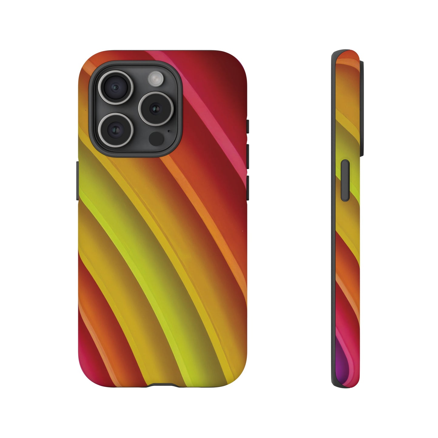 Curved Colourful Wallpaper Phone Case | iPhone 15 Plus/ Pro, 14, 13, 12| Google Pixel 7, Pro, 5| Samsung Galaxy S23 All Major Phone Models