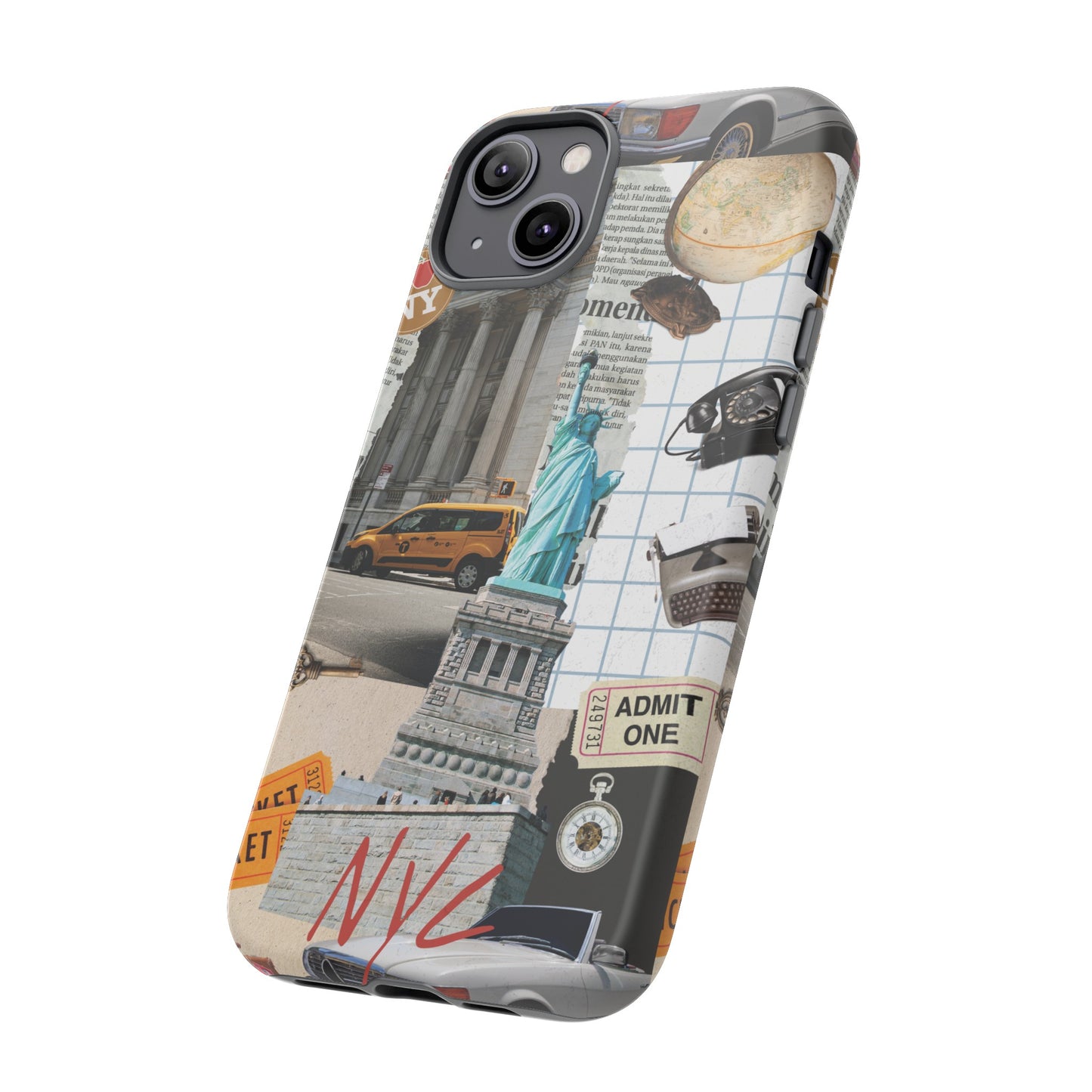 New York City Collage Wallpaper Phone Case | iPhone 15 Plus/ Pro, 14, 13, 12| Google Pixel 7, Pro, 5| Samsung Galaxy S23 All Major Phone Models