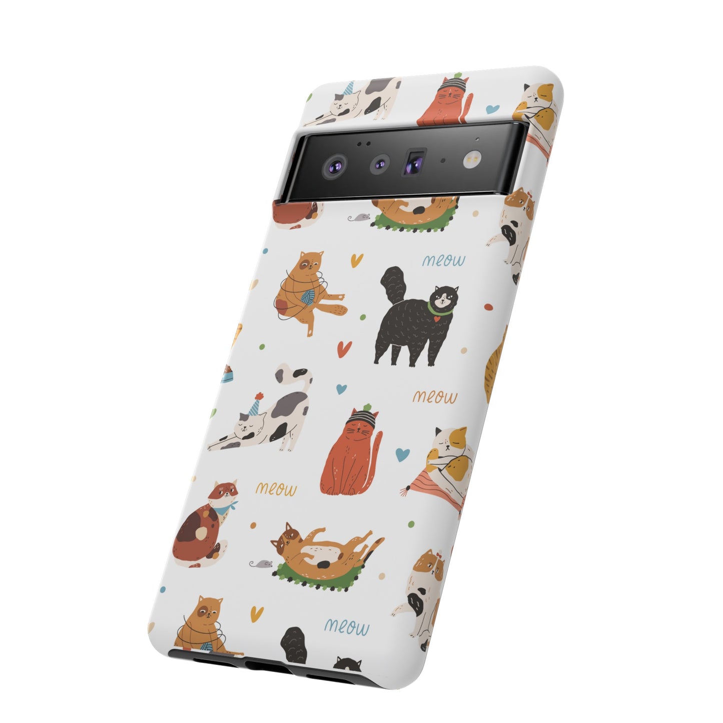 Collage of Cats Wallpaper Phone Case | iPhone 15 Plus/ Pro, 14, 13, 12| Google Pixel 7, Pro, 5| Samsung Galaxy S23 All Major Phone Models