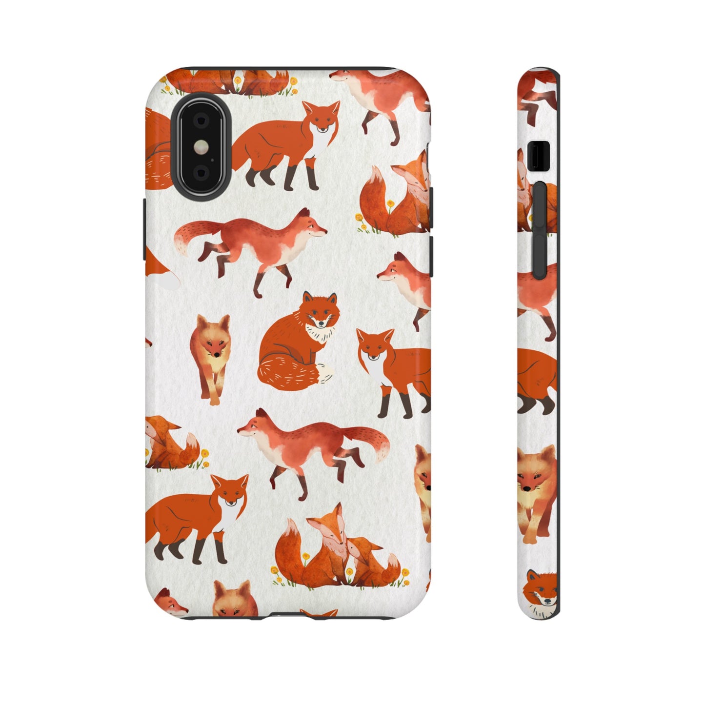 Foxes Wallpaper Phone Case | iPhone 15 Plus/ Pro, 14, 13, 12| Google Pixel 7, Pro, 5| Samsung Galaxy S23 All Major Phone Models