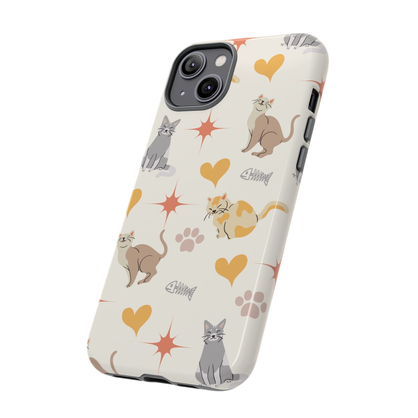 Cute Cat Wallpaper Phone Case | iPhone 15 Plus/ Pro, 14, 13, 12| Google Pixel 7, Pro, 5| Samsung Galaxy S23 All Major Phone Models