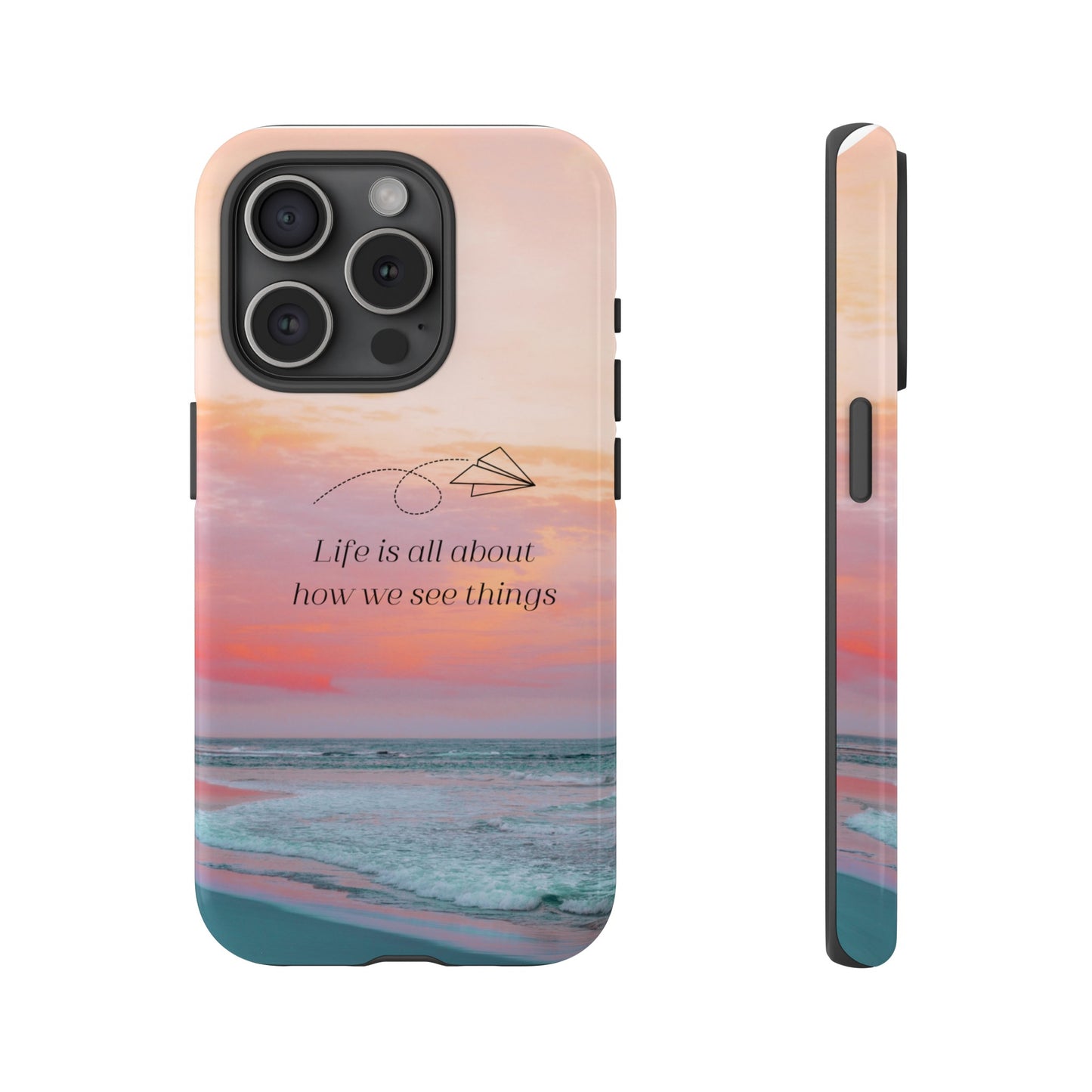 Thoughts at Sunset Phone Case | iPhone 15 Plus/ Pro, 14, 13, 12| Google Pixel 7, Pro, 5| Samsung Galaxy S23 All Major Phone Models